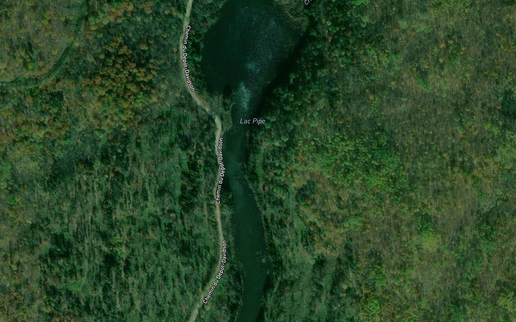 Satellite map of the Lac Pipe