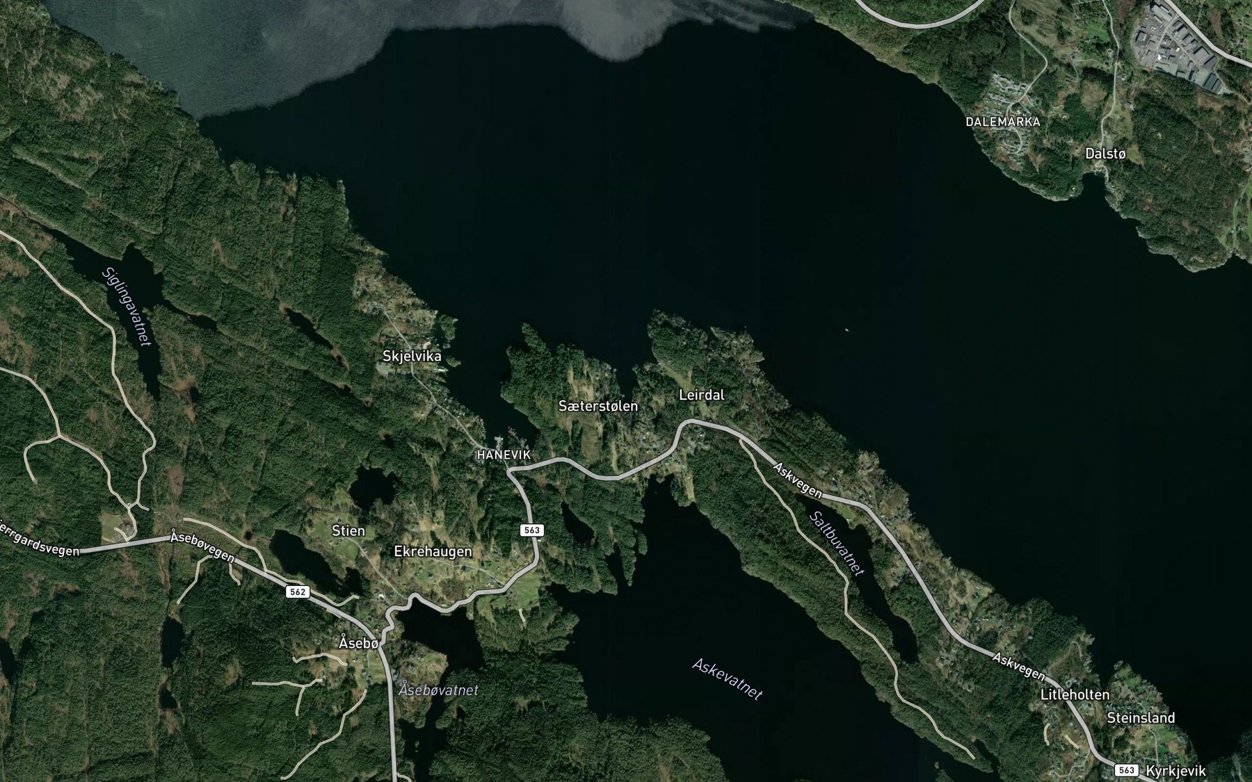 Satellite map of the Saeterstolviki
