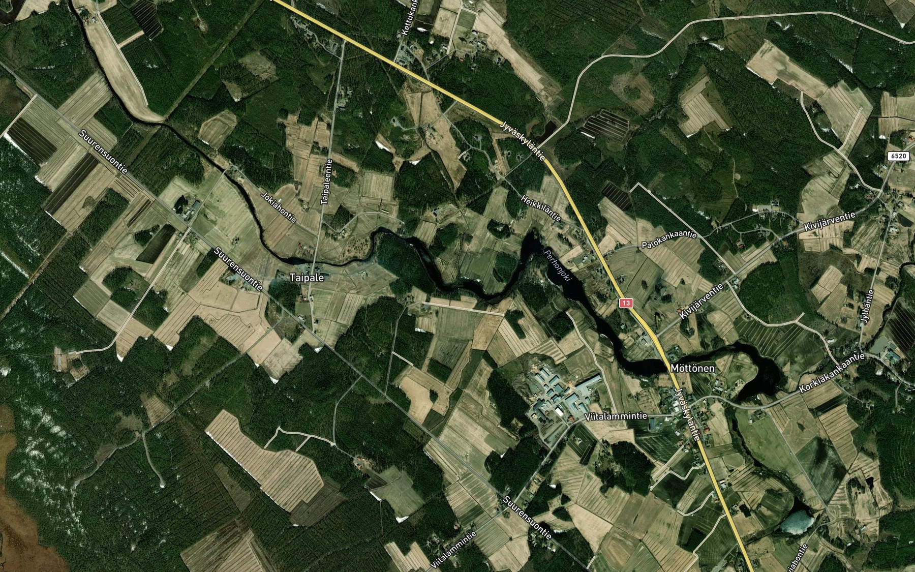 Satellite map of the Niittypuro