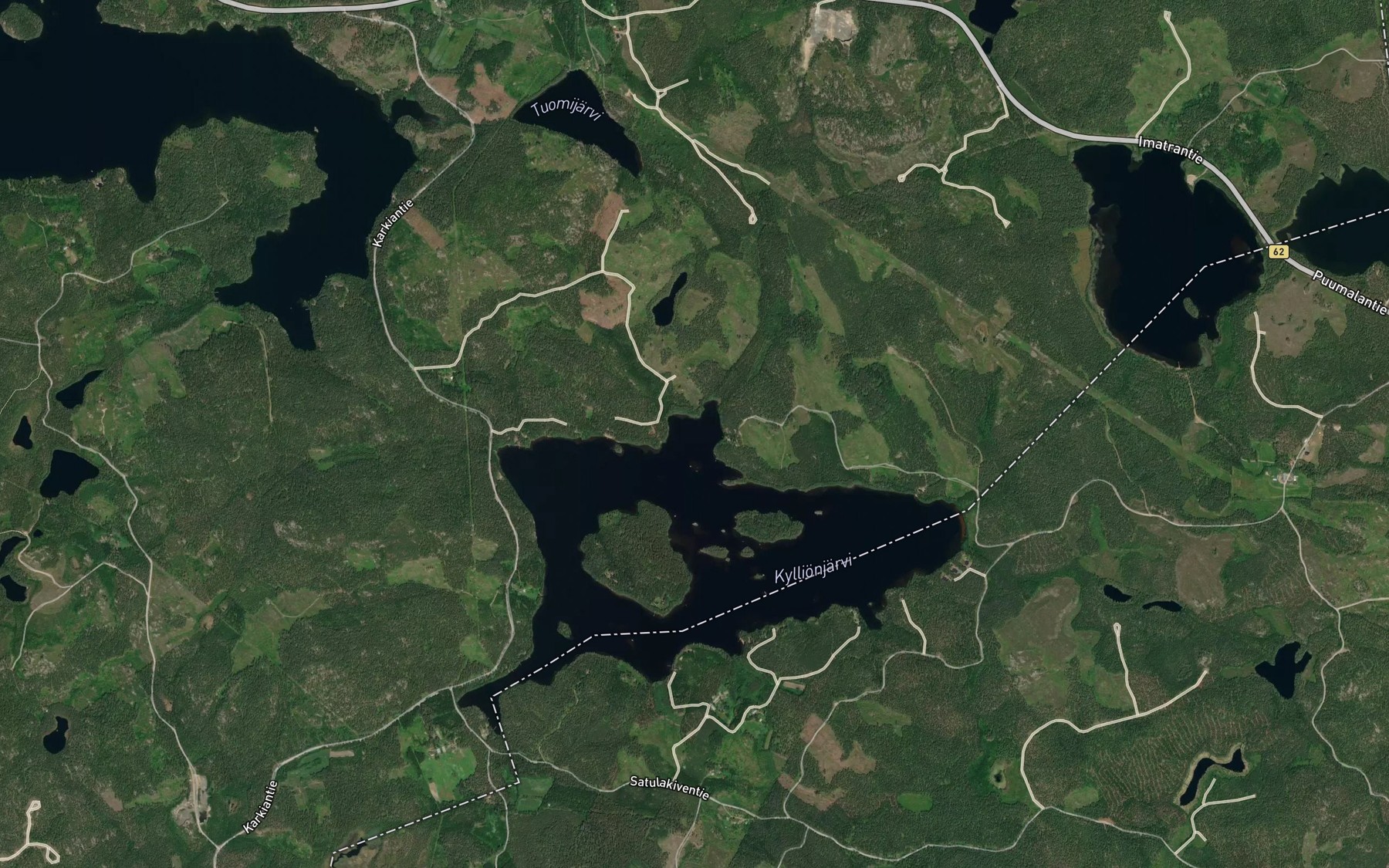 Satellite map of the Hermanninlahti