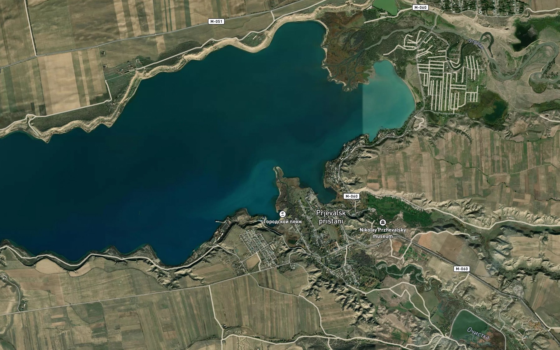 Satellite map of the Karakol
