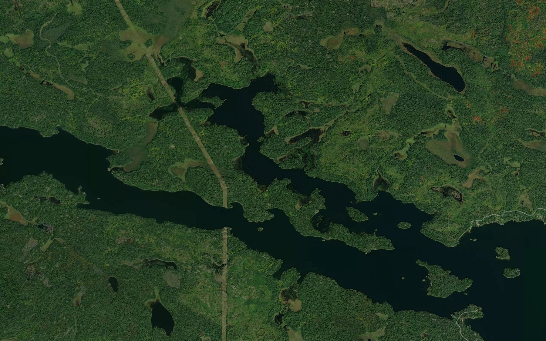 Satellite map of the Mist Inlet