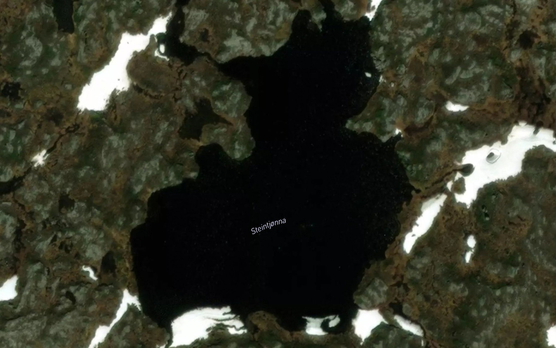 Satellite map of the Steintjorna