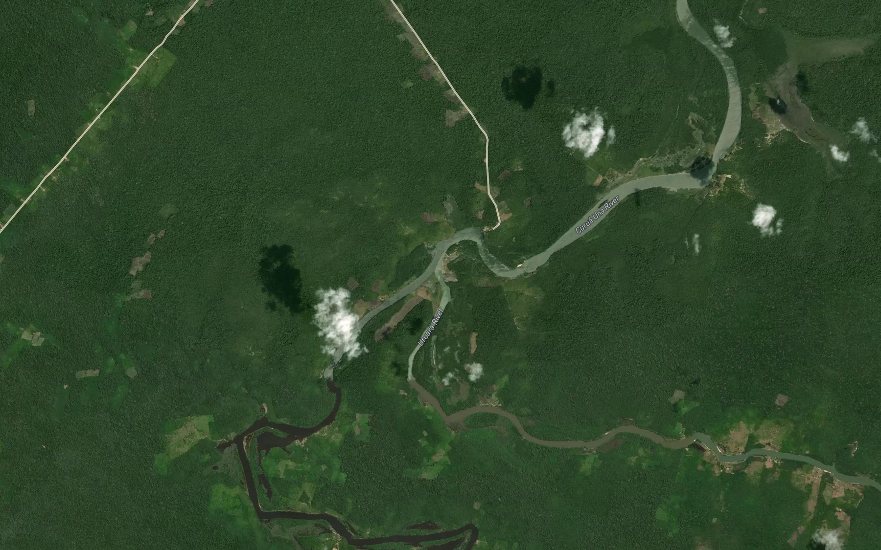 Satellite map of the Rio Curua do Sul