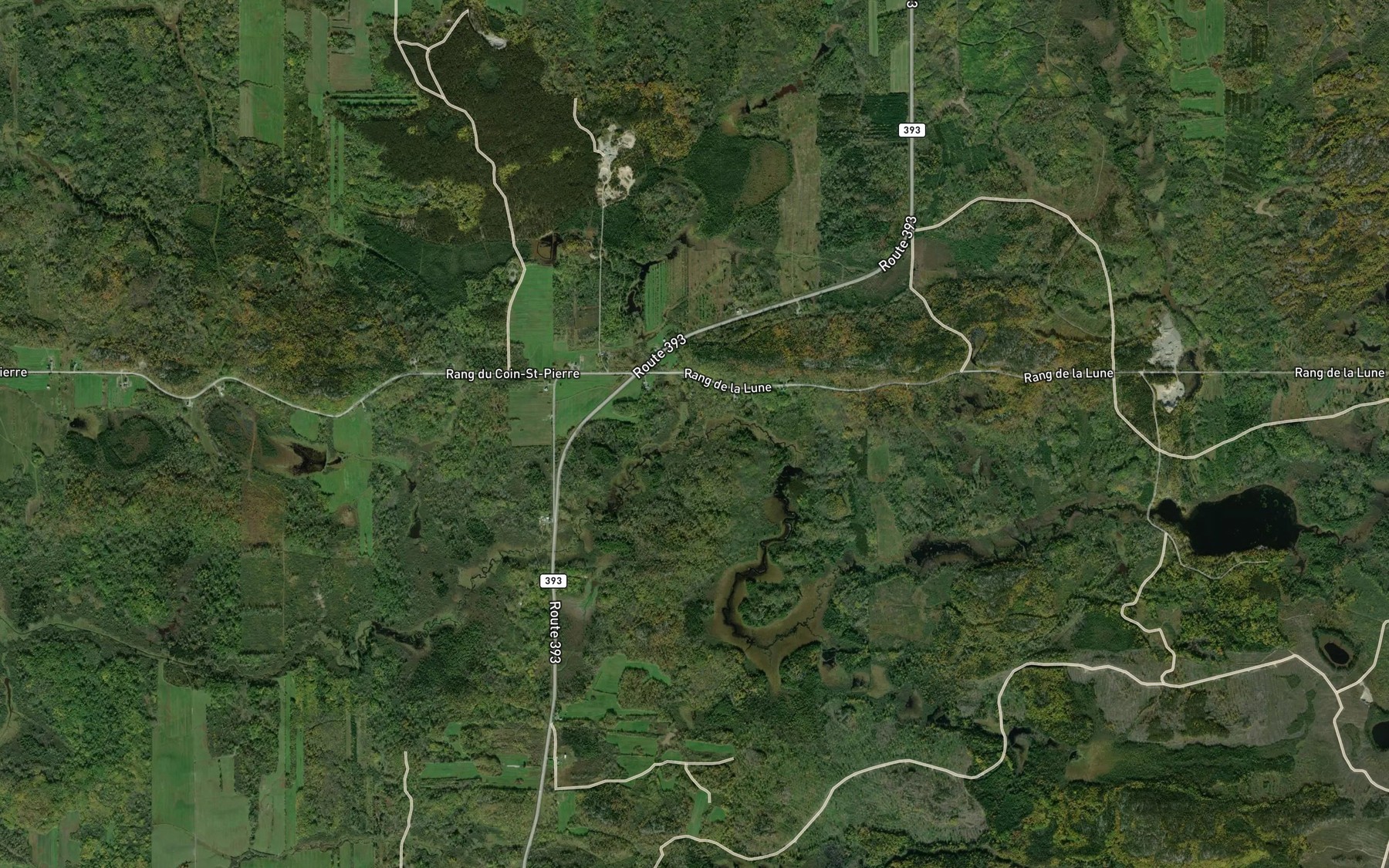 Satellite map of the Cours d'eau Belanger
