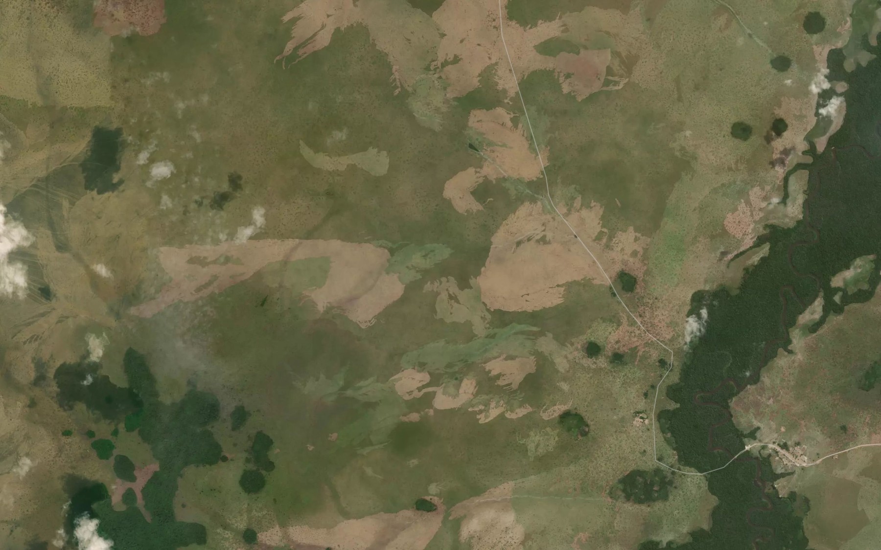 Satellite map of the Mare N'Gangini