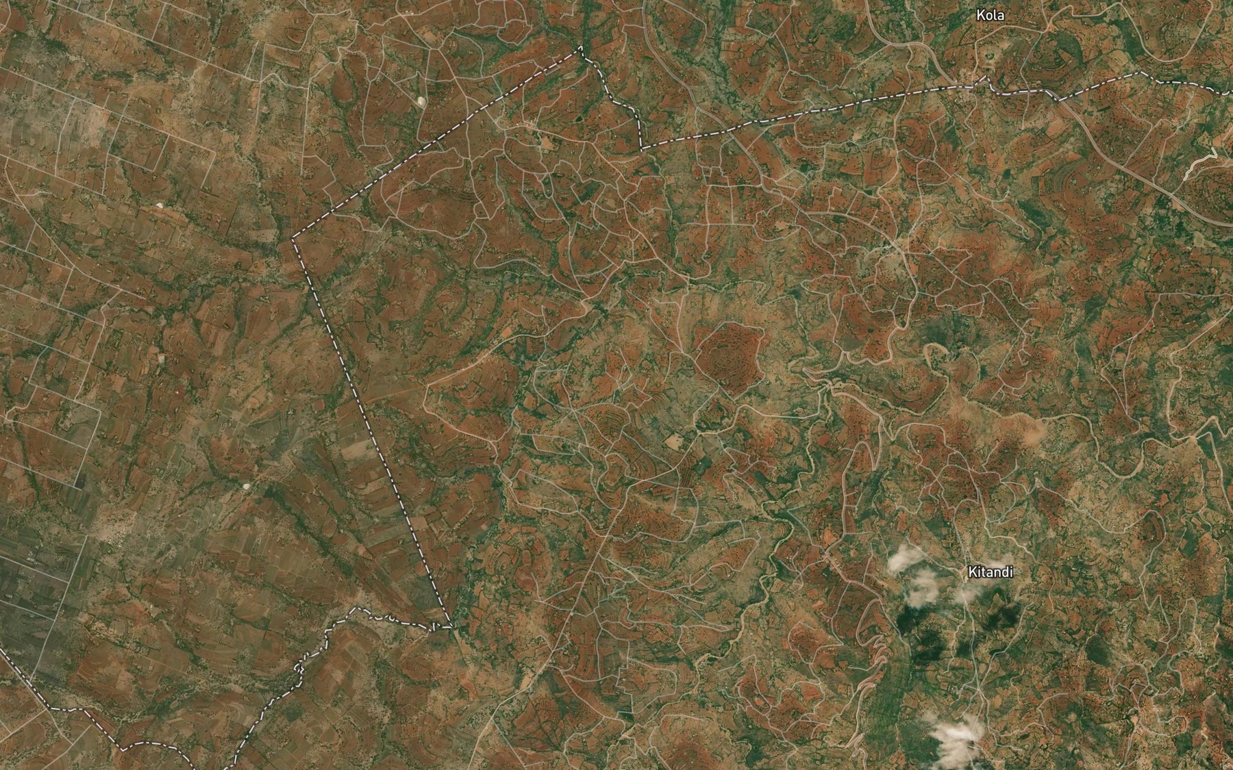 Satellite map of the Nzesi