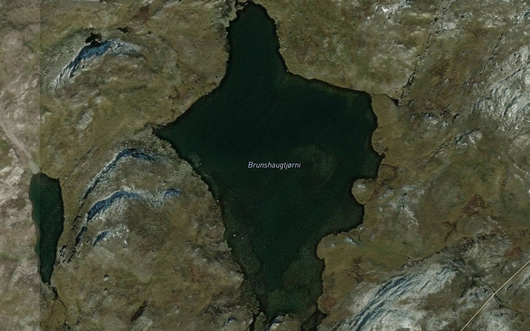 Satellite map of the Brunshaugtjorni