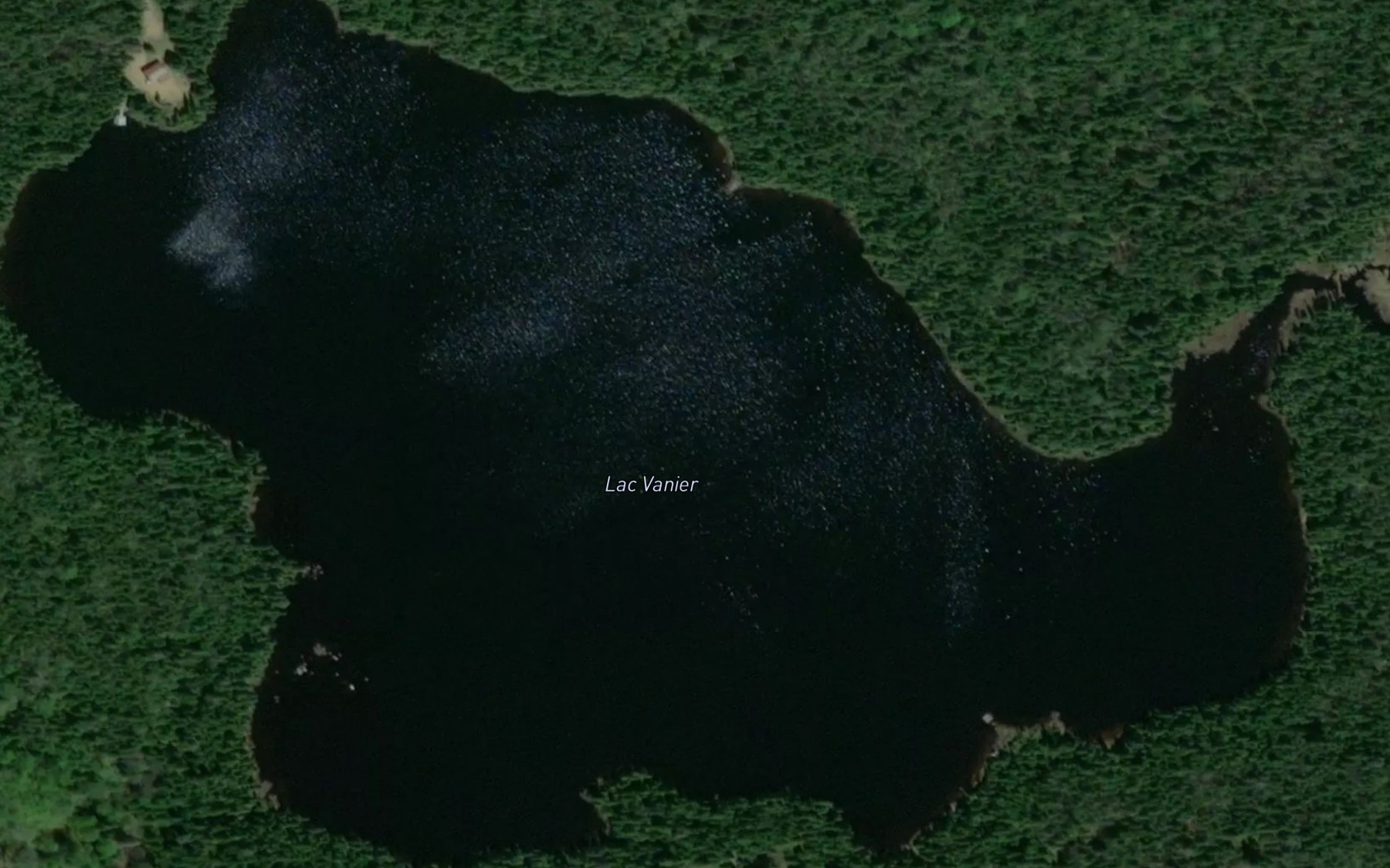 Satellite map of the Lac Vanier