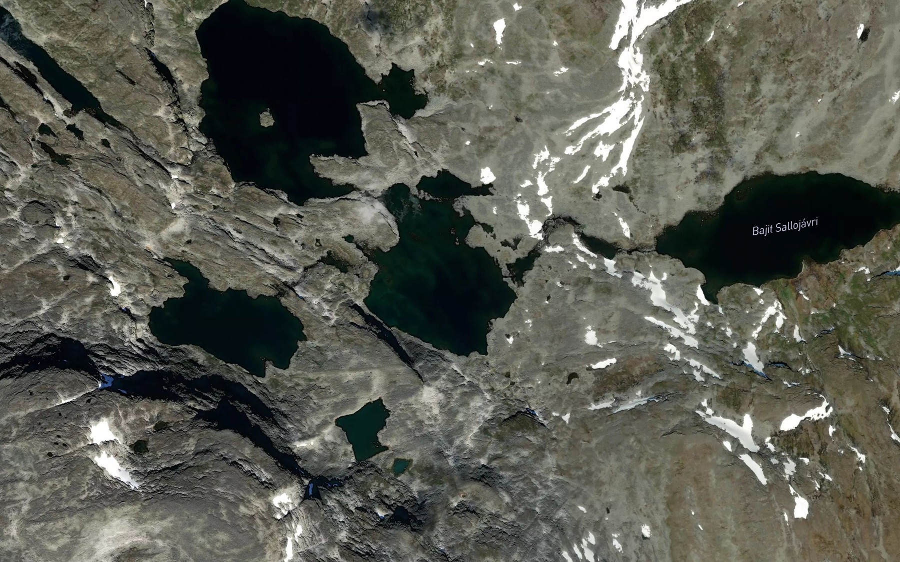 Satellite map of the Sallorassajavrrit