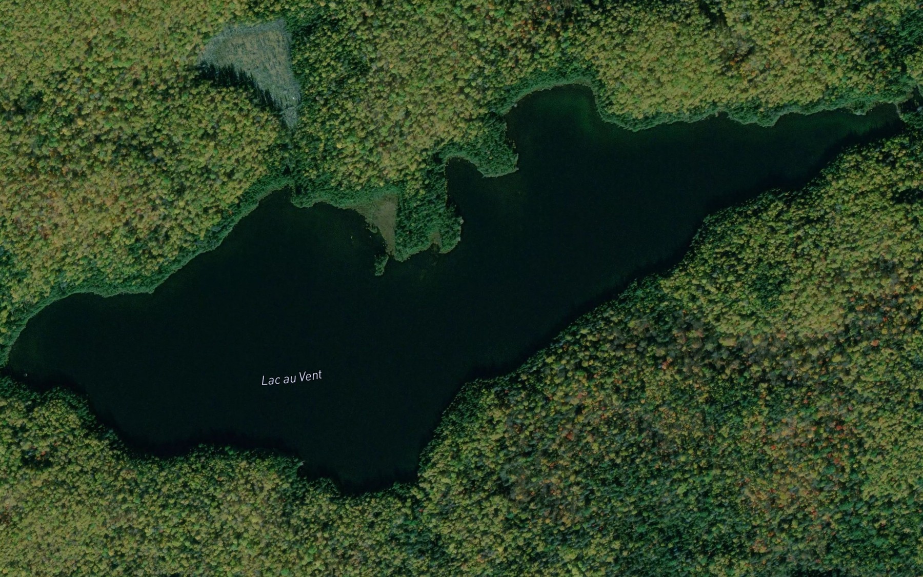 Satellite map of the Lac au Vent