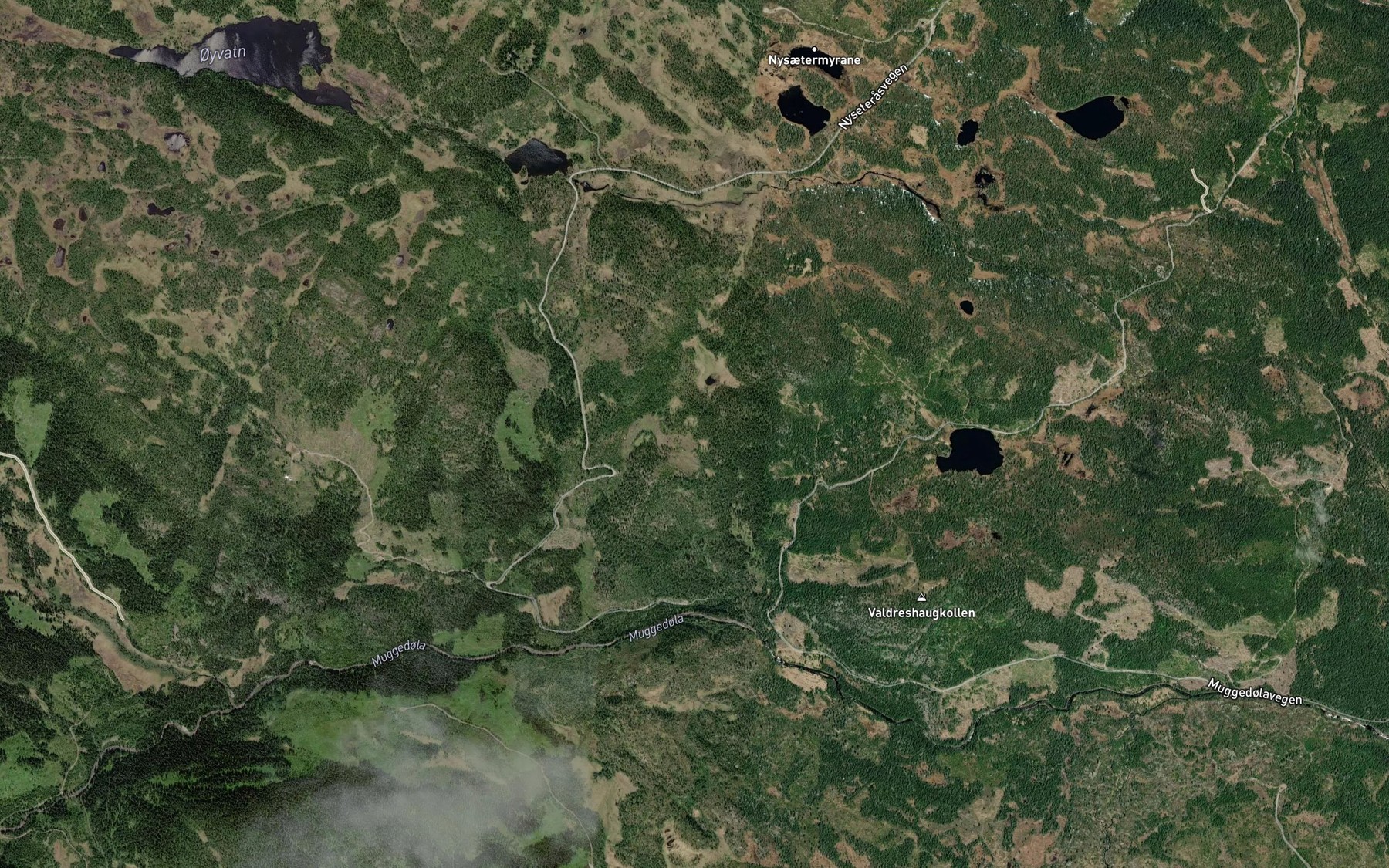 Satellite map of the Fykputtbekken