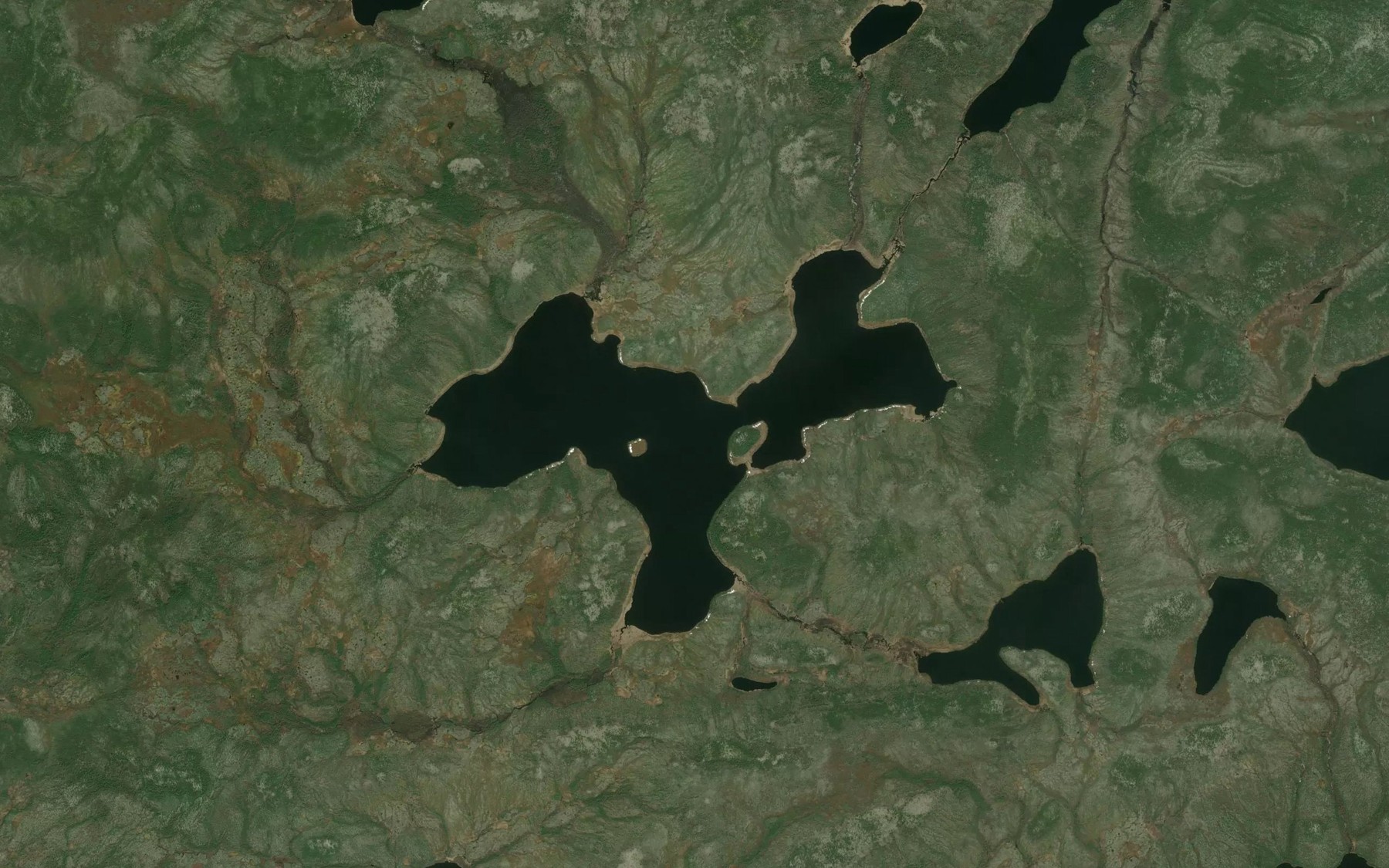 Satellite map of the Dodd Lake