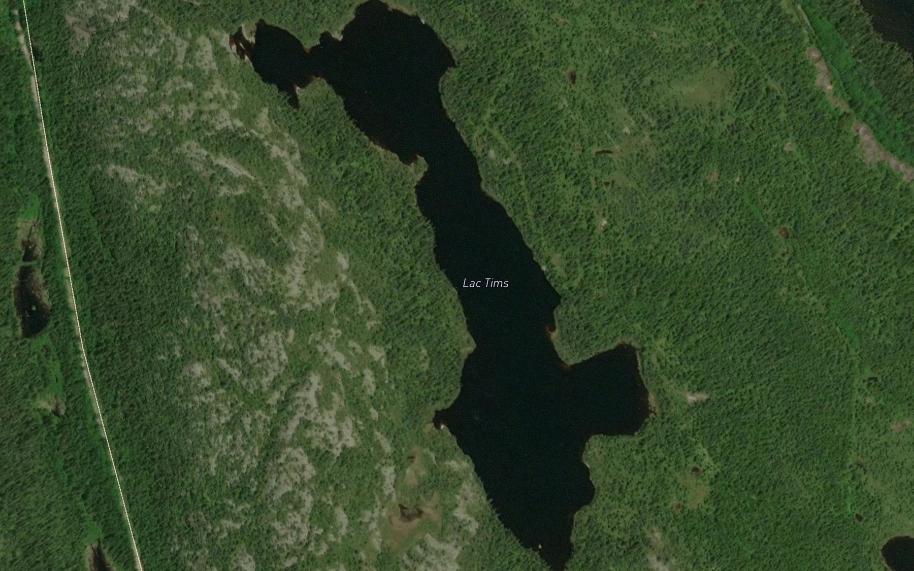Satellite map of the Lac Tims