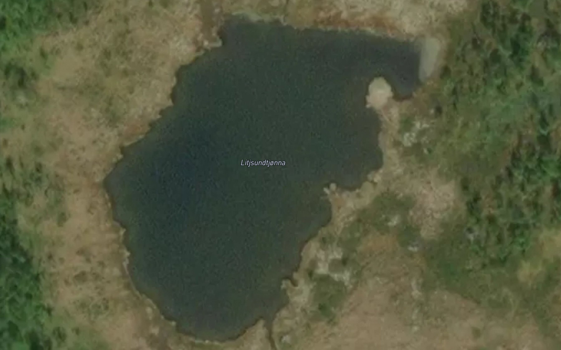 Satellite map of the Litjsundtjonna