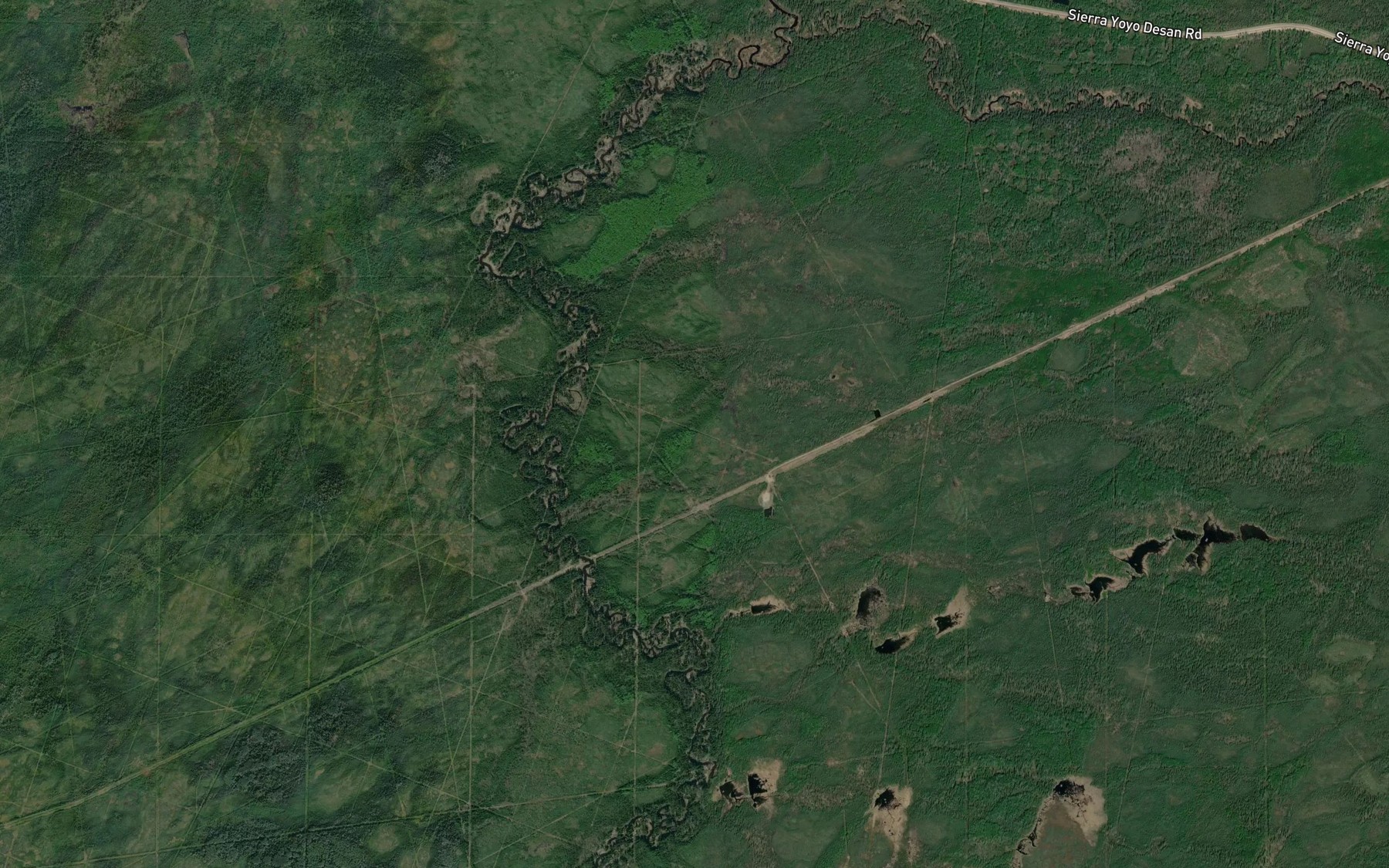 Satellite map of the Hoffard Creek