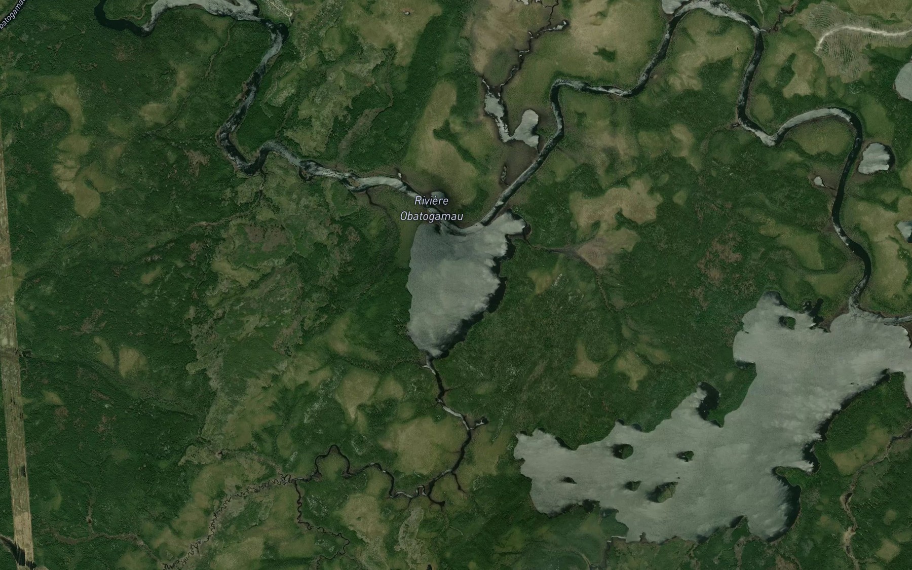 Satellite map of the Lac du Coeur Pendant