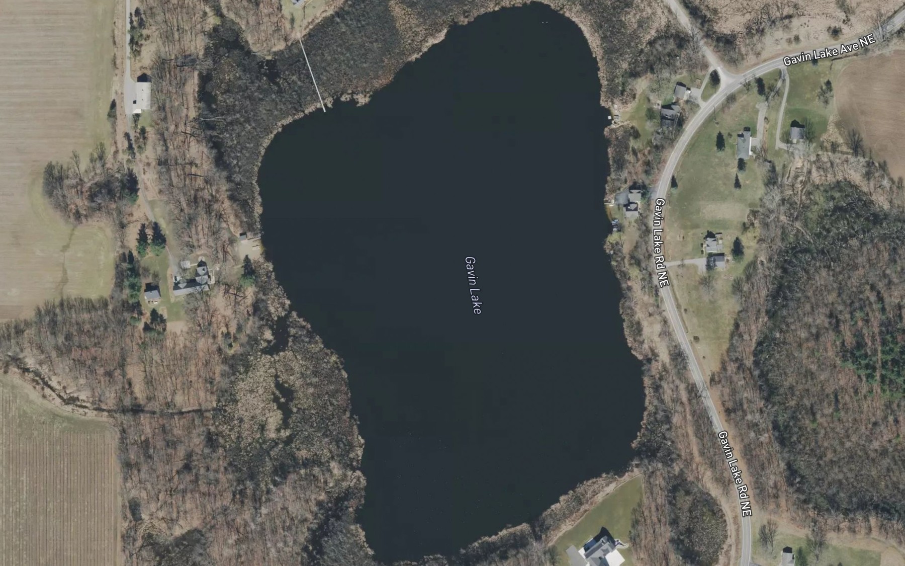 Satellite map of the Gavin Lake
