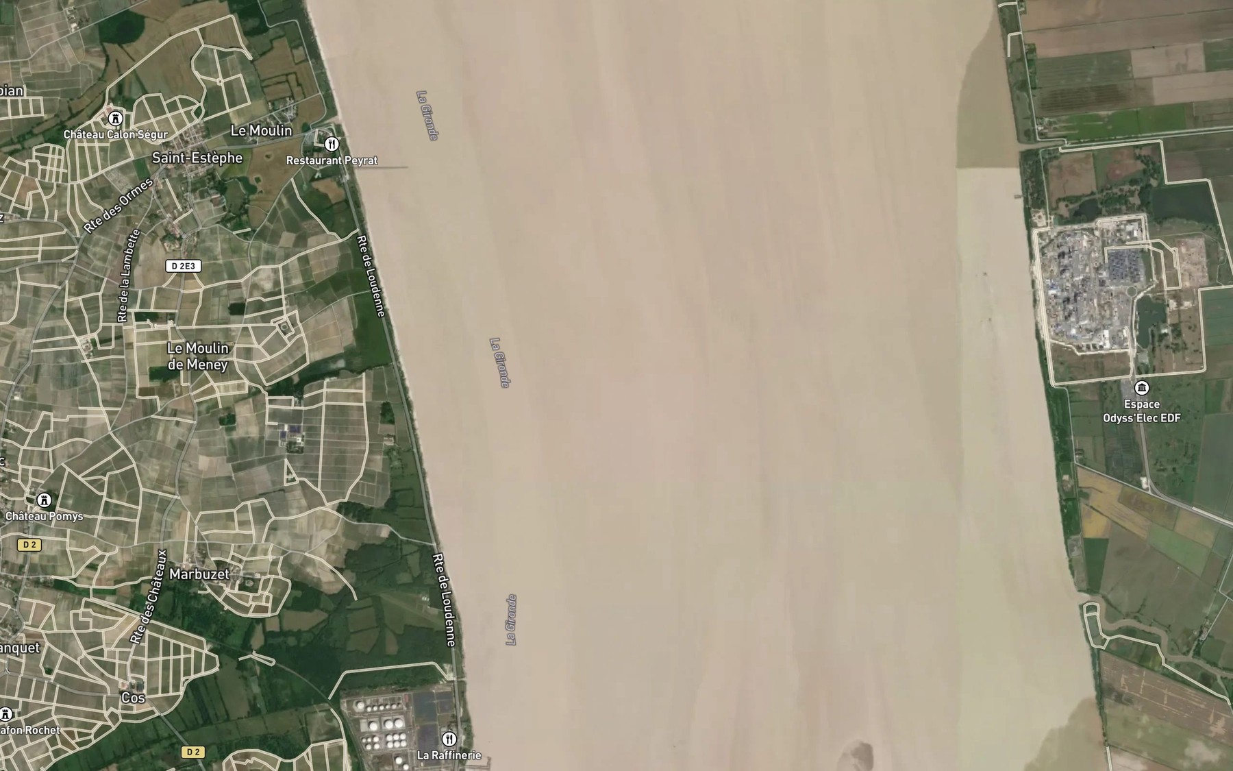 Satellite map of the Banc de Saint-Estephe