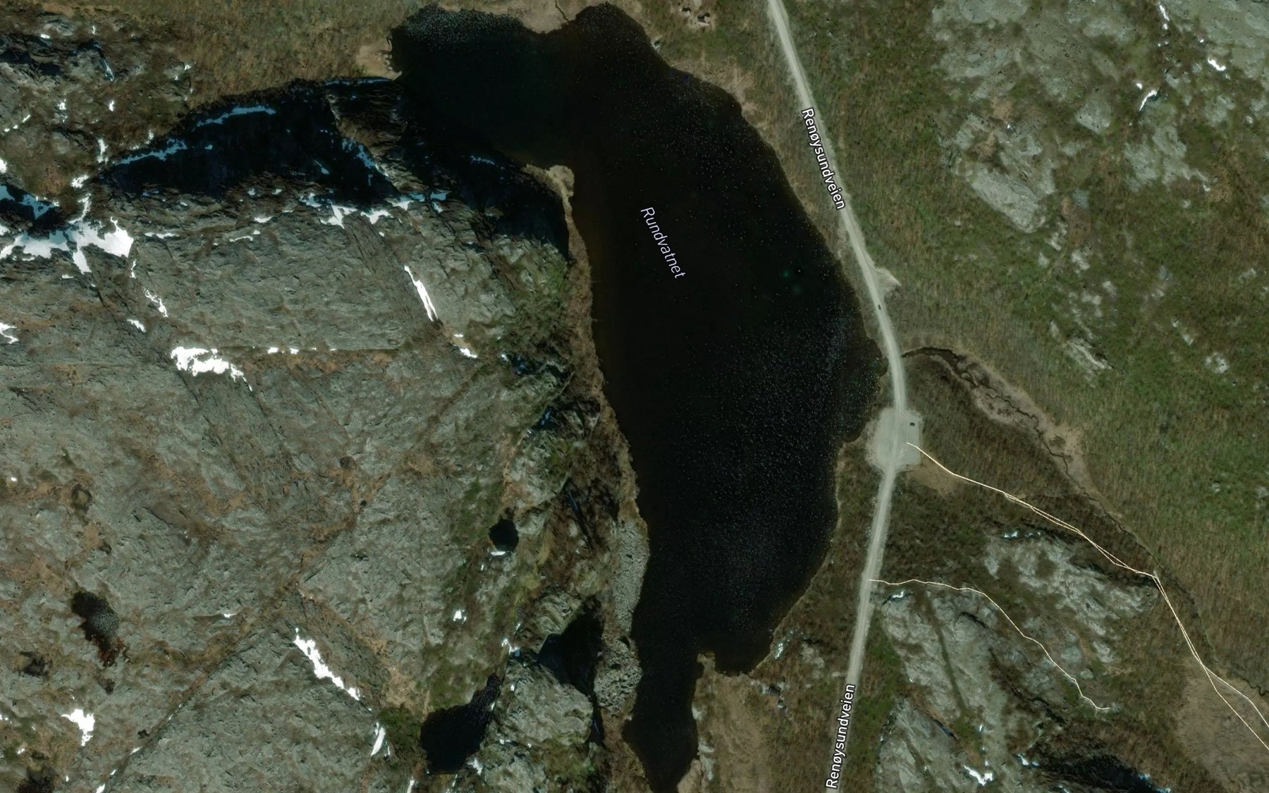 Satellite map of the Rundvatnet