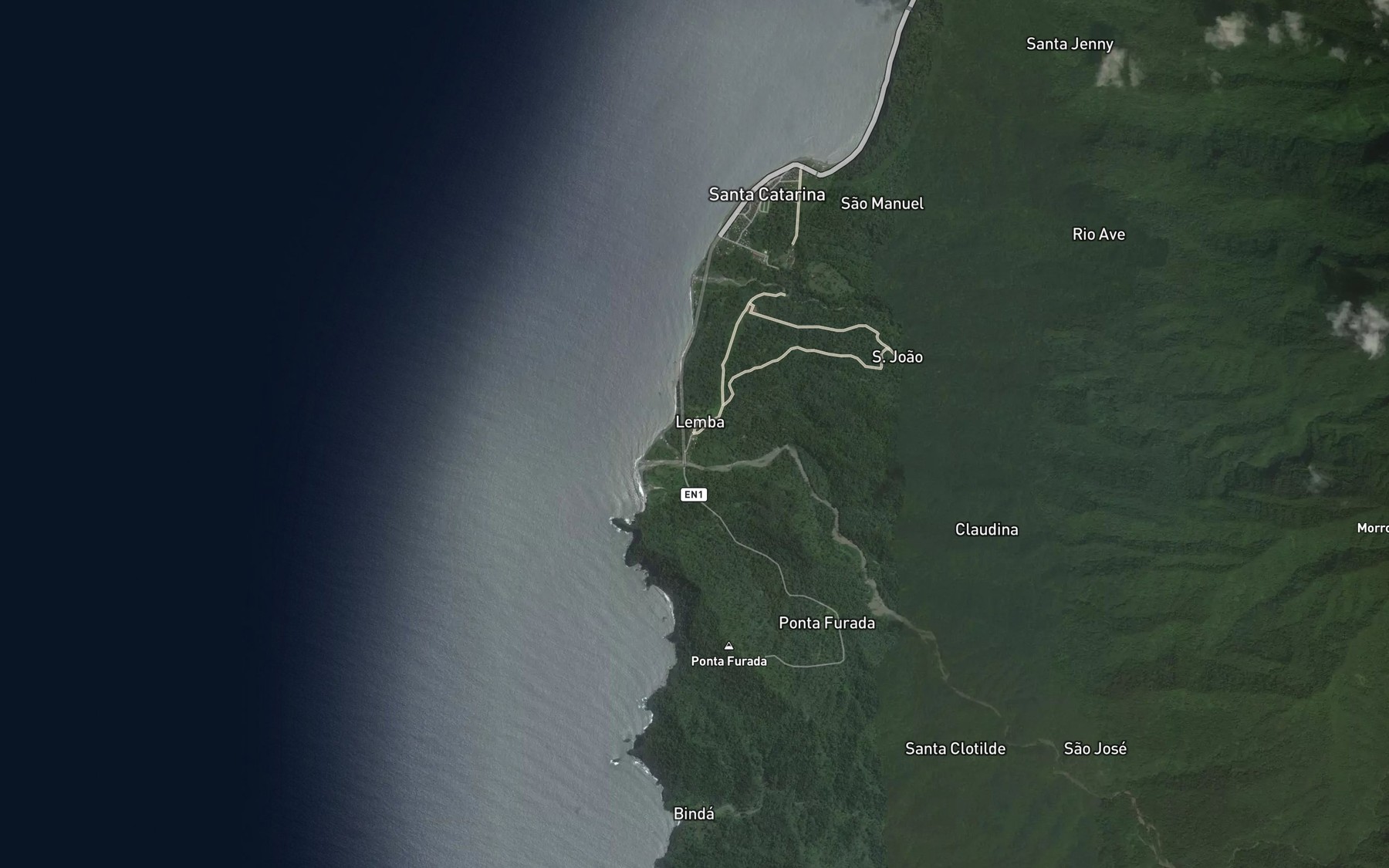 Satellite map of the Rio Lemba