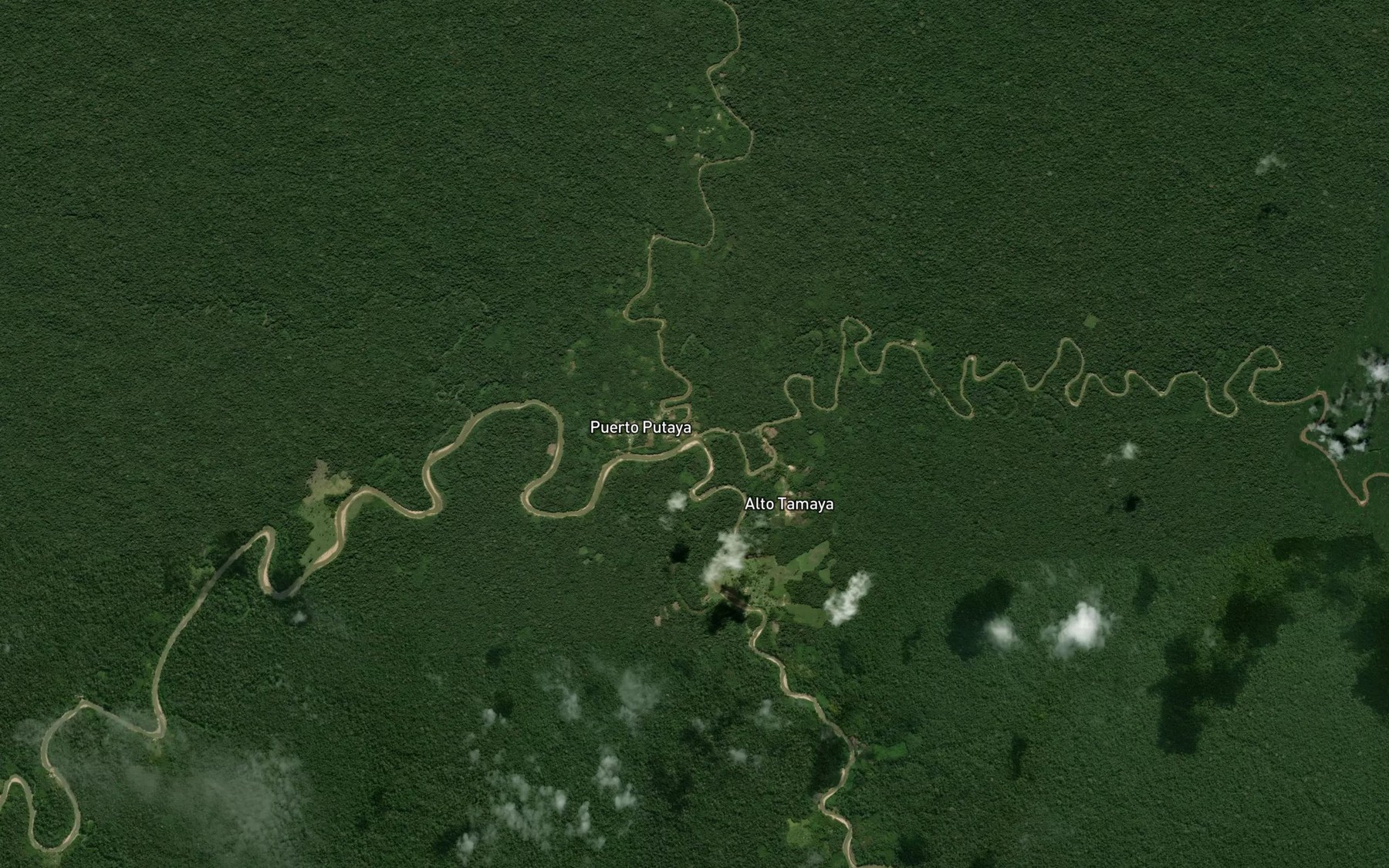 Satellite map of the Rio Shahuanya