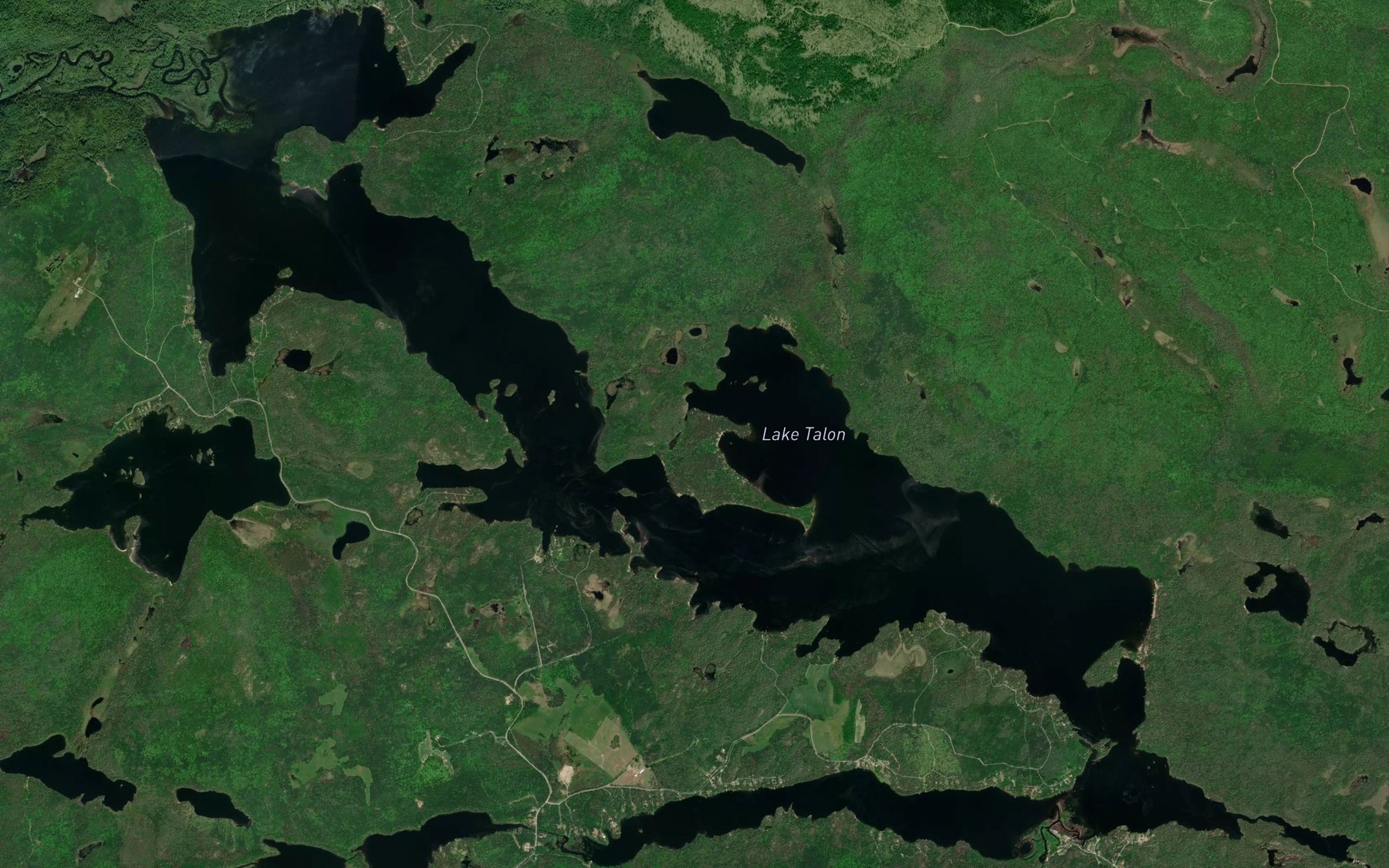 Satellite map of the Lake Talon