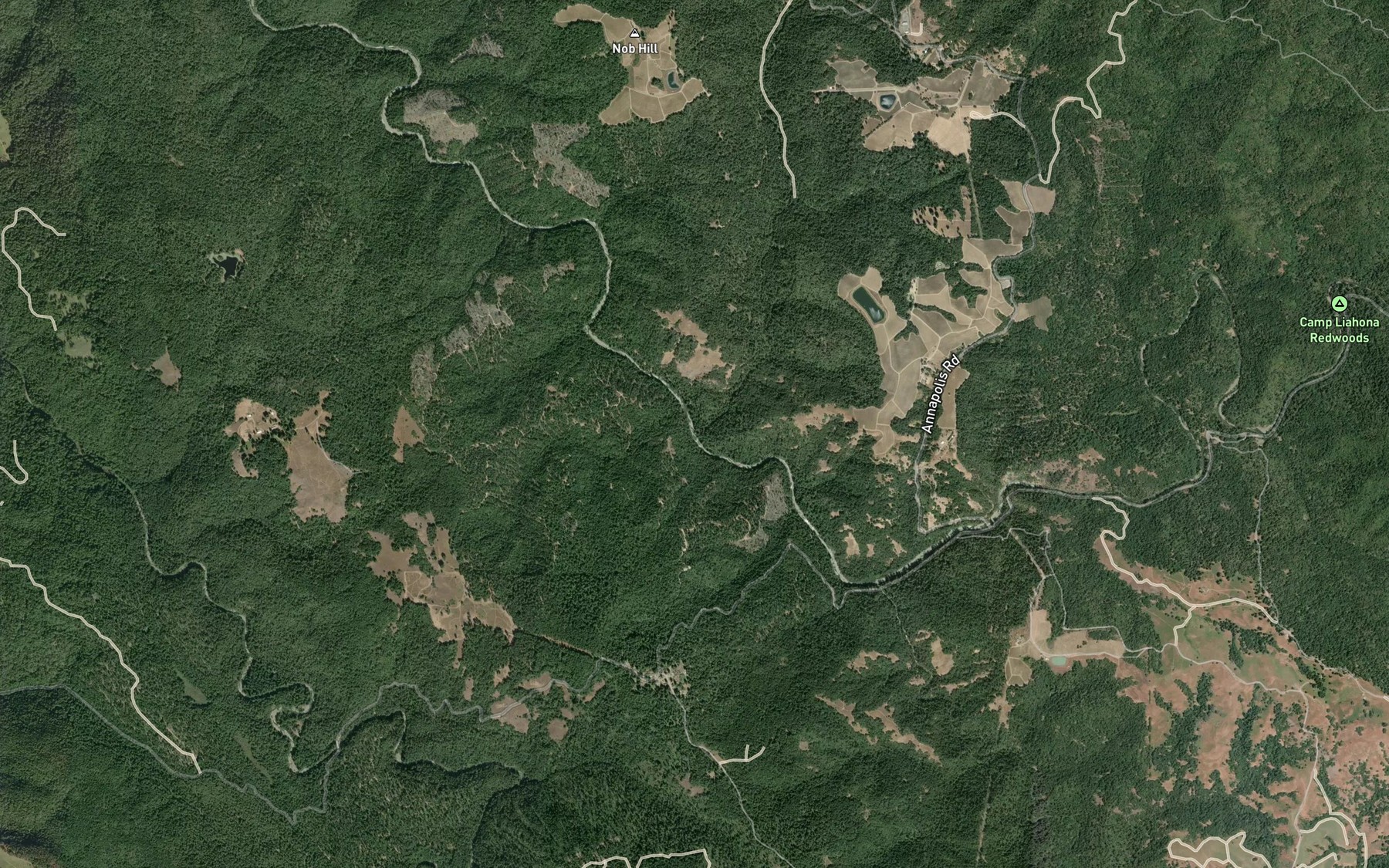 Satellite map of the Fuller Creek