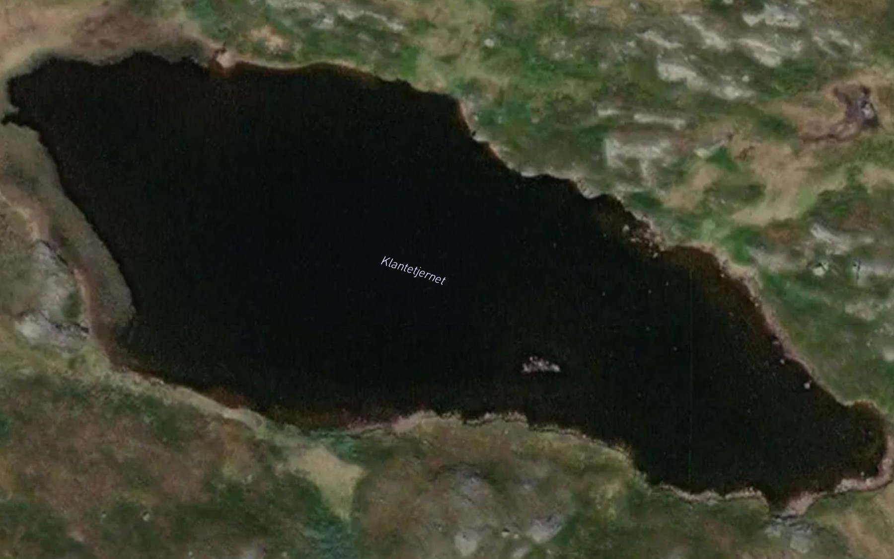 Satellite map of the Klantetjernet