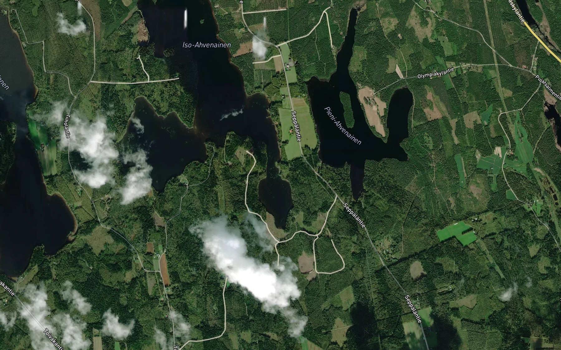 Satellite map of the Hovinjoki