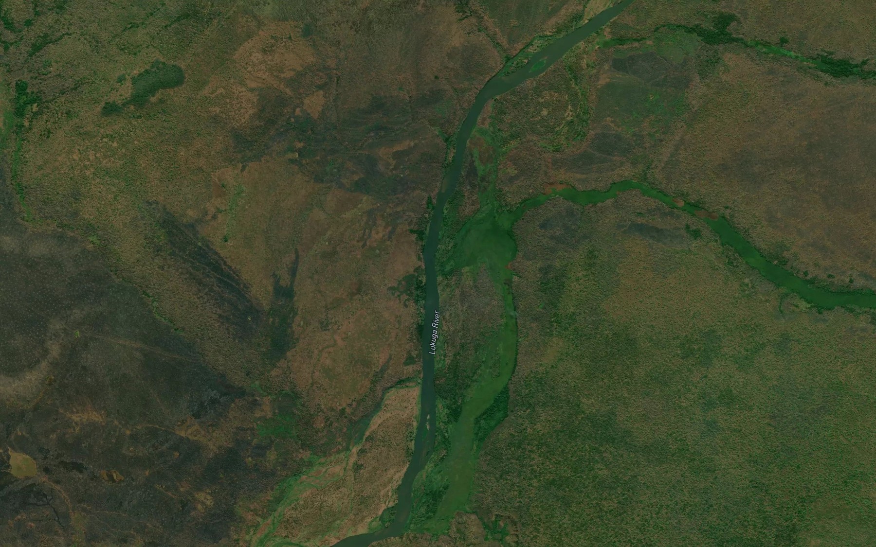Satellite map of the Luawe