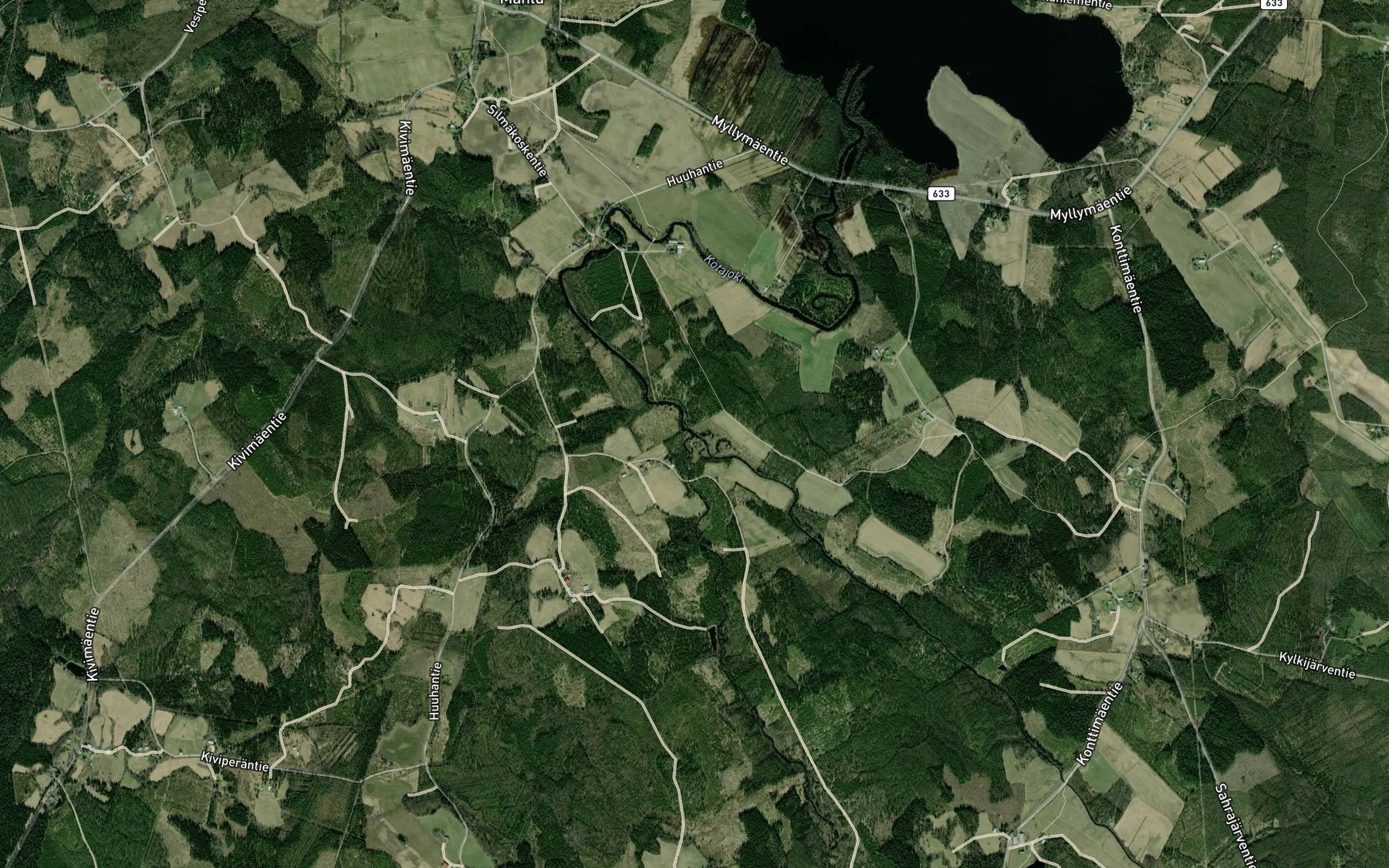 Satellite map of the Konttijoki