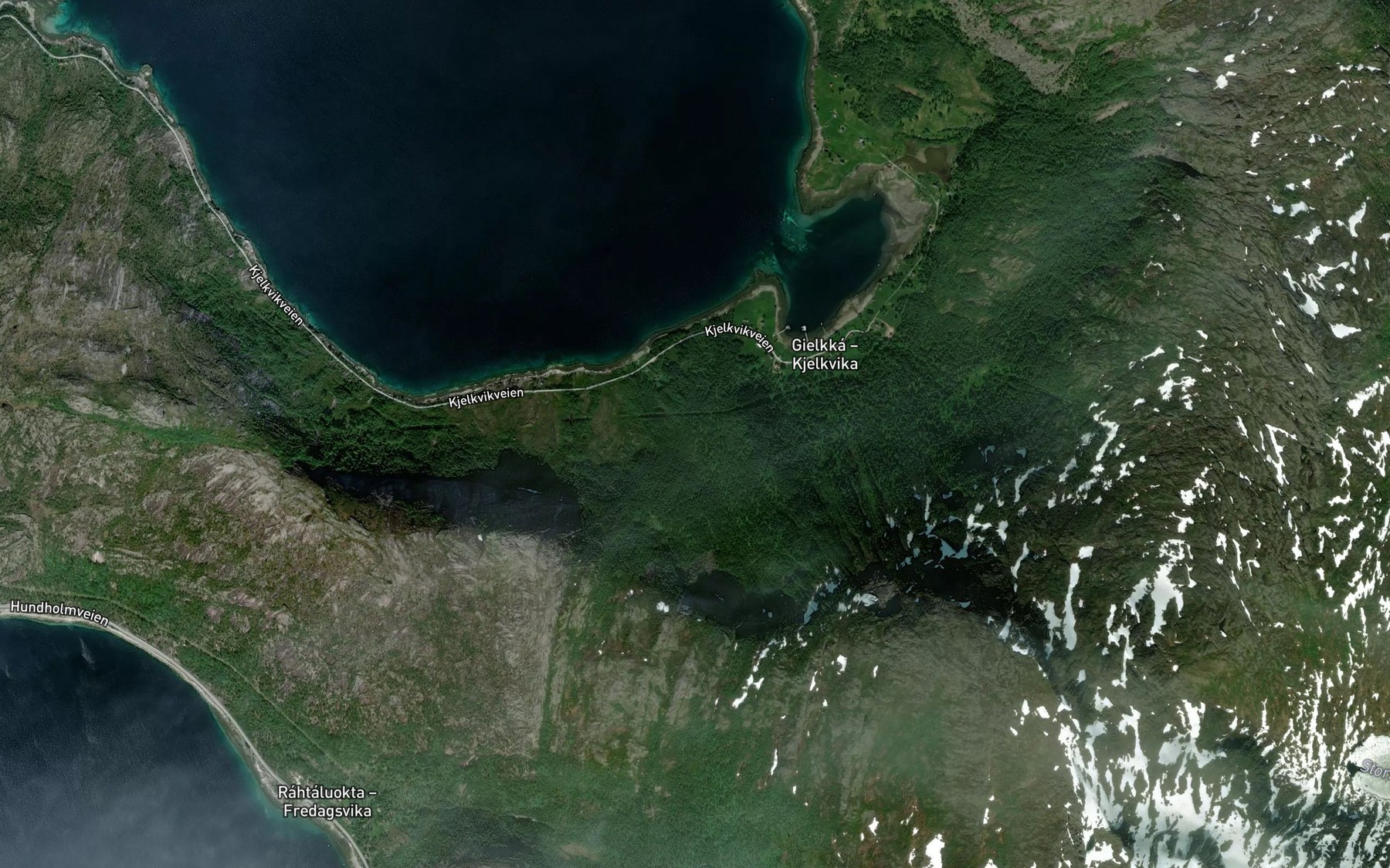 Satellite map of the Molnelva
