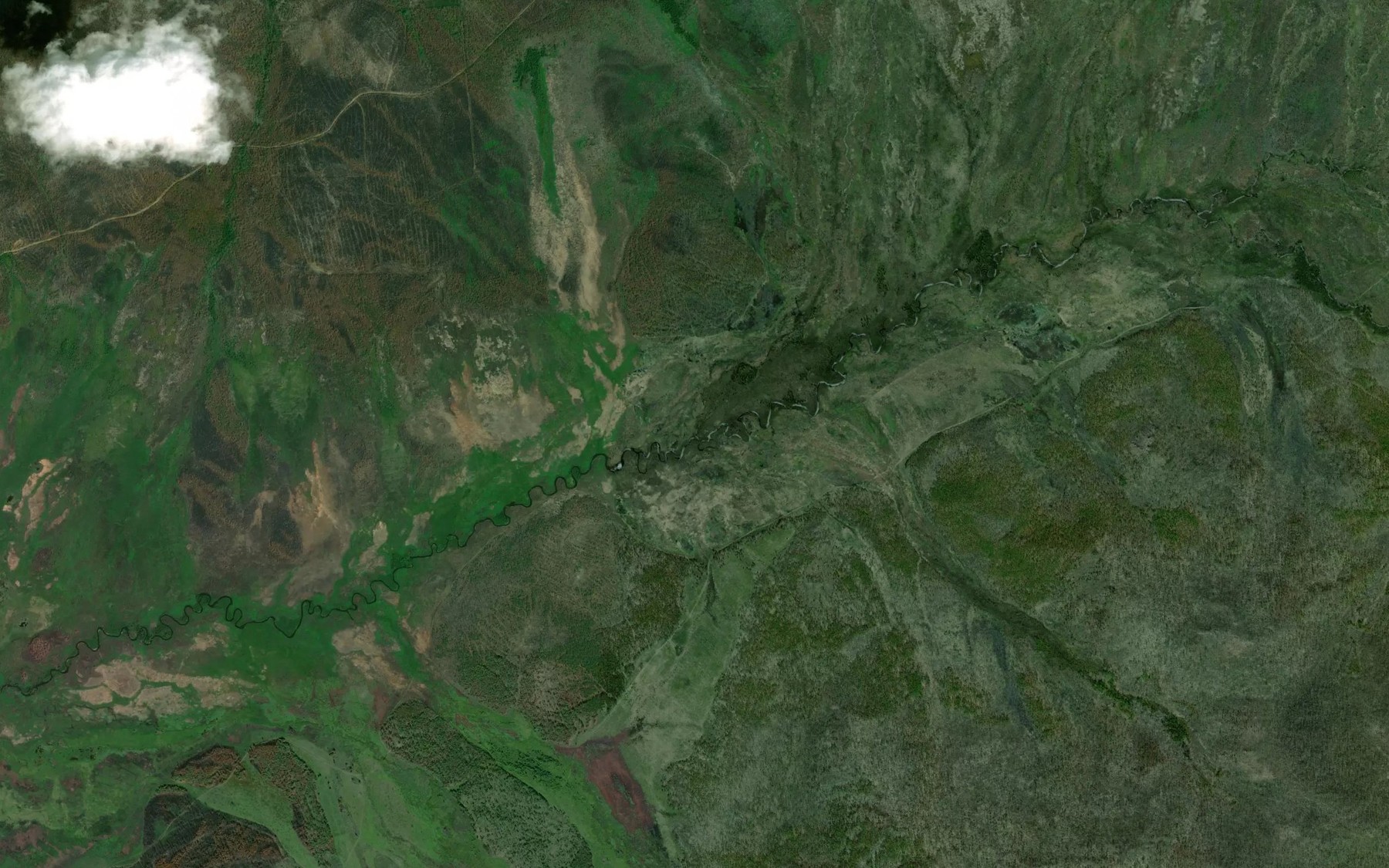 Satellite map of the Gromotukha