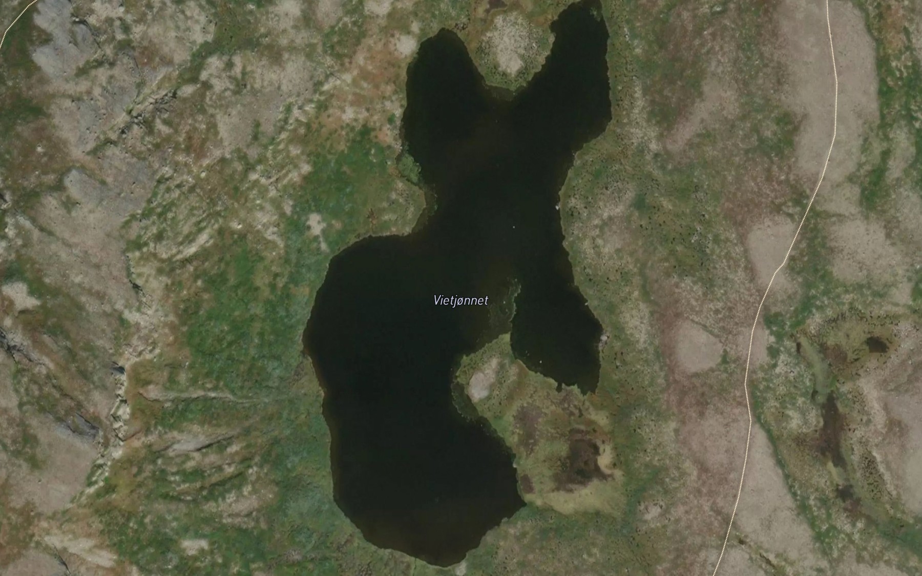 Satellite map of the Vietjornet