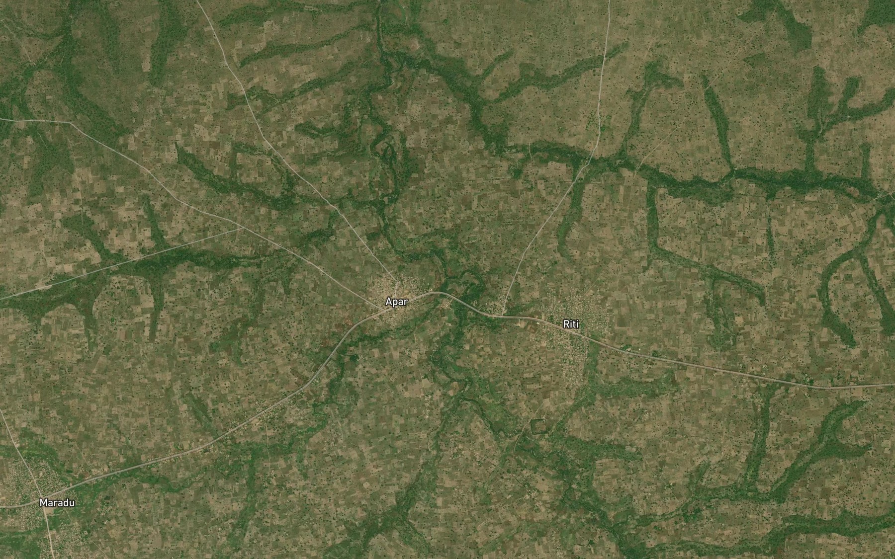 Satellite map of the River Kyawan