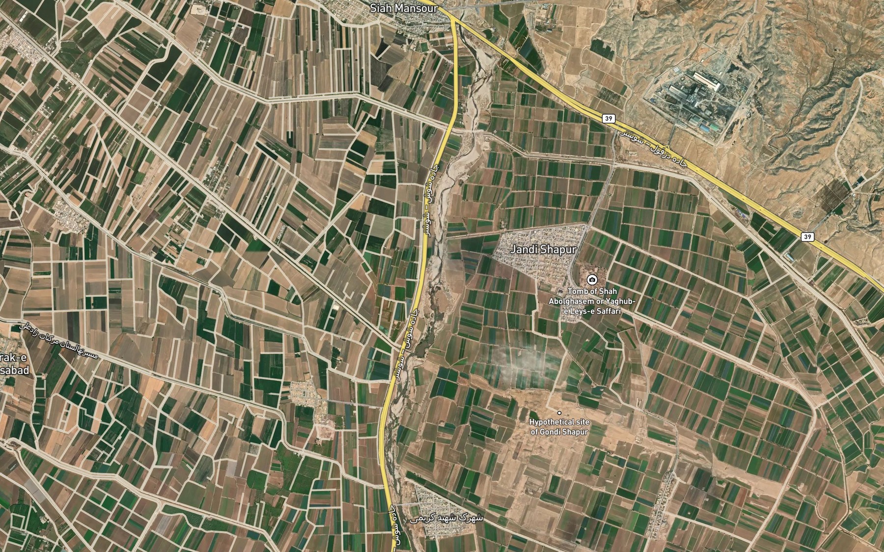 Satellite map of the Galal-e Siah Mansur