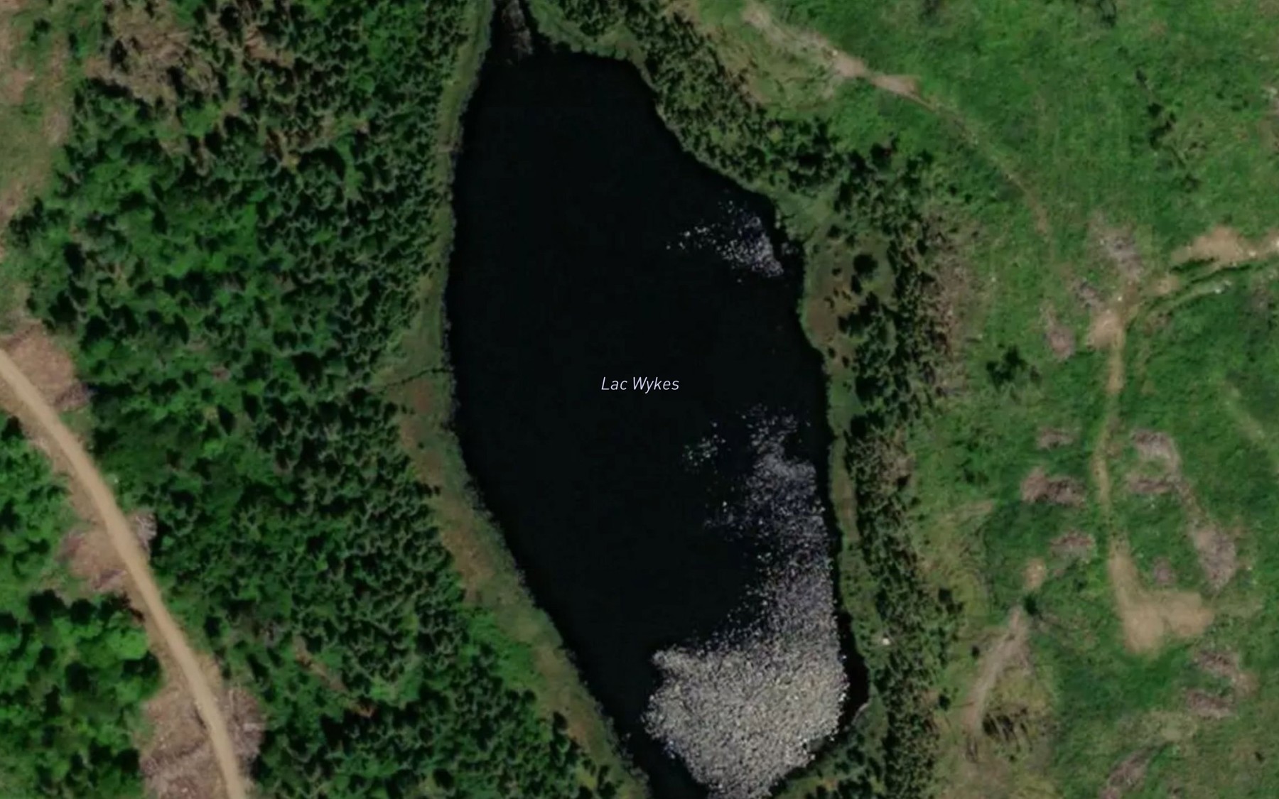 Satellite map of the Lac Wykes