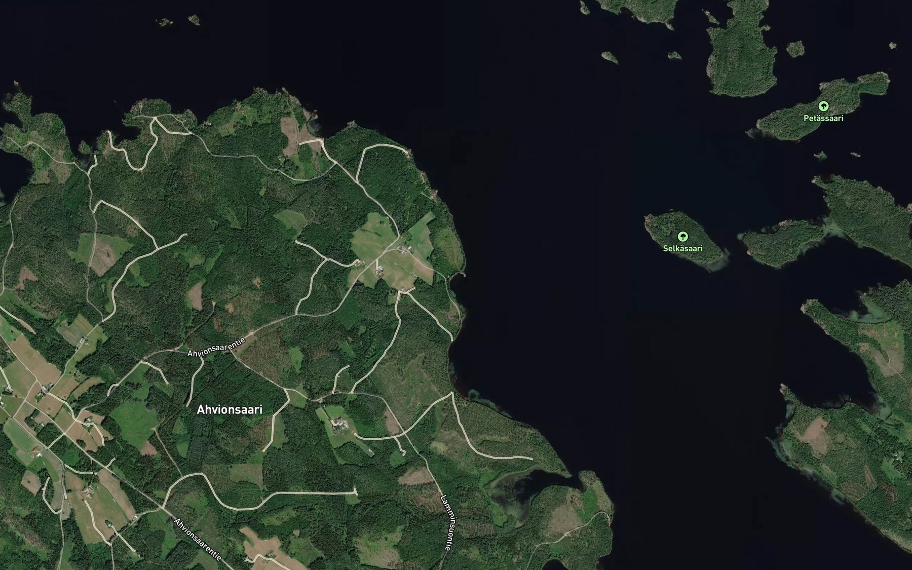 Satellite map of the Karttu