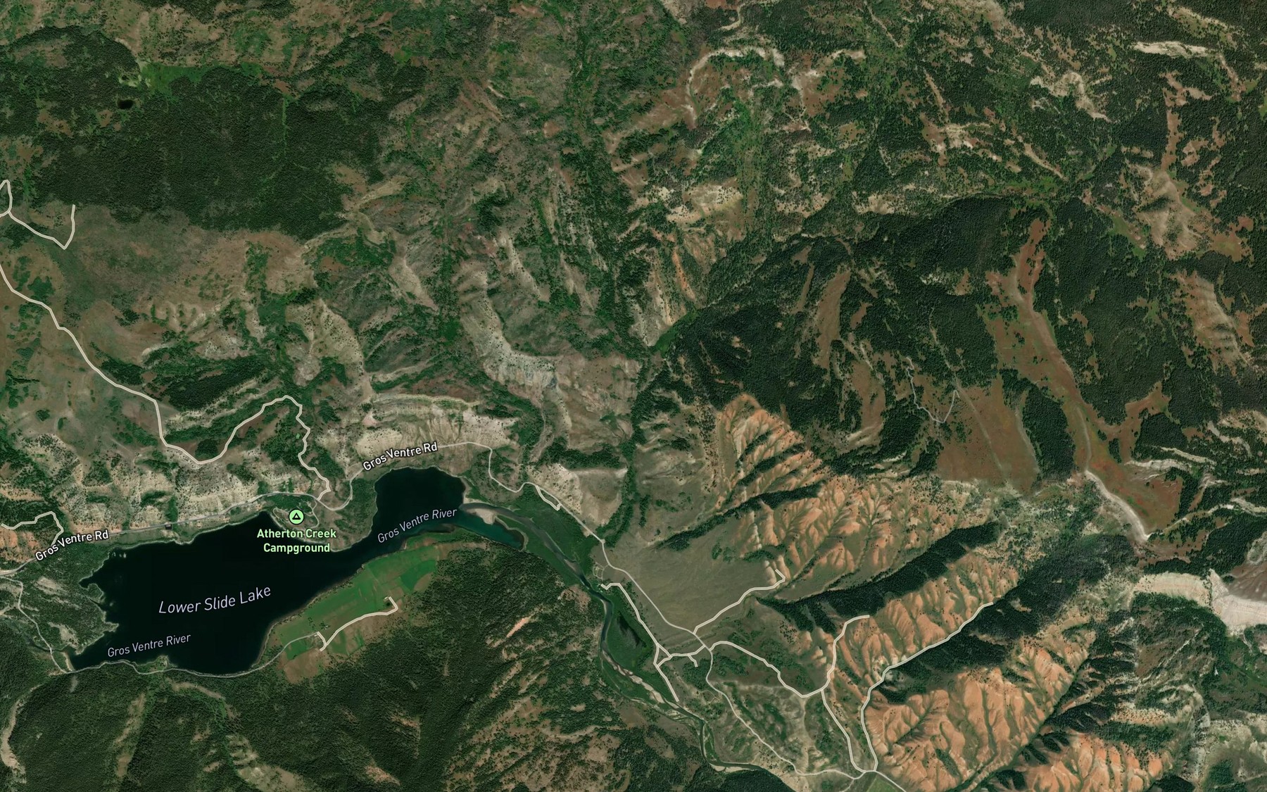 Satellite map of the West Fork Horsetail Creek