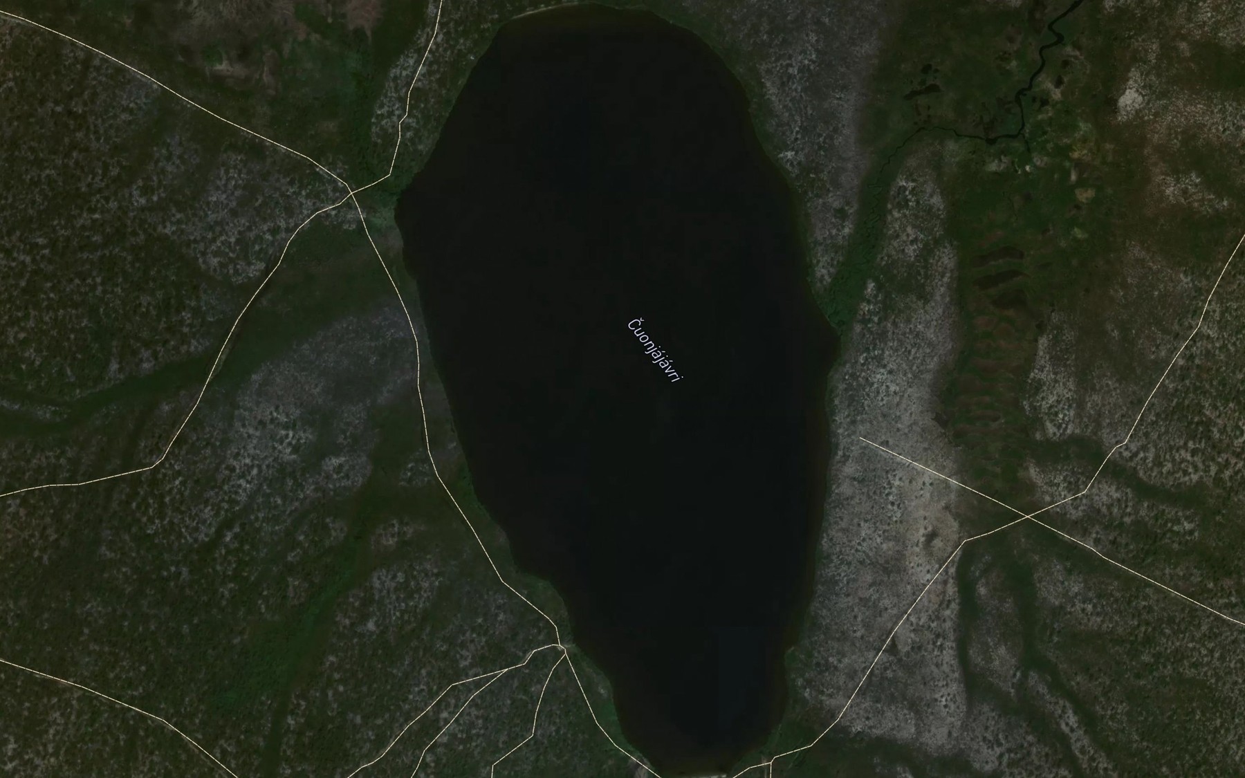 Satellite map of the Cuonjajavri