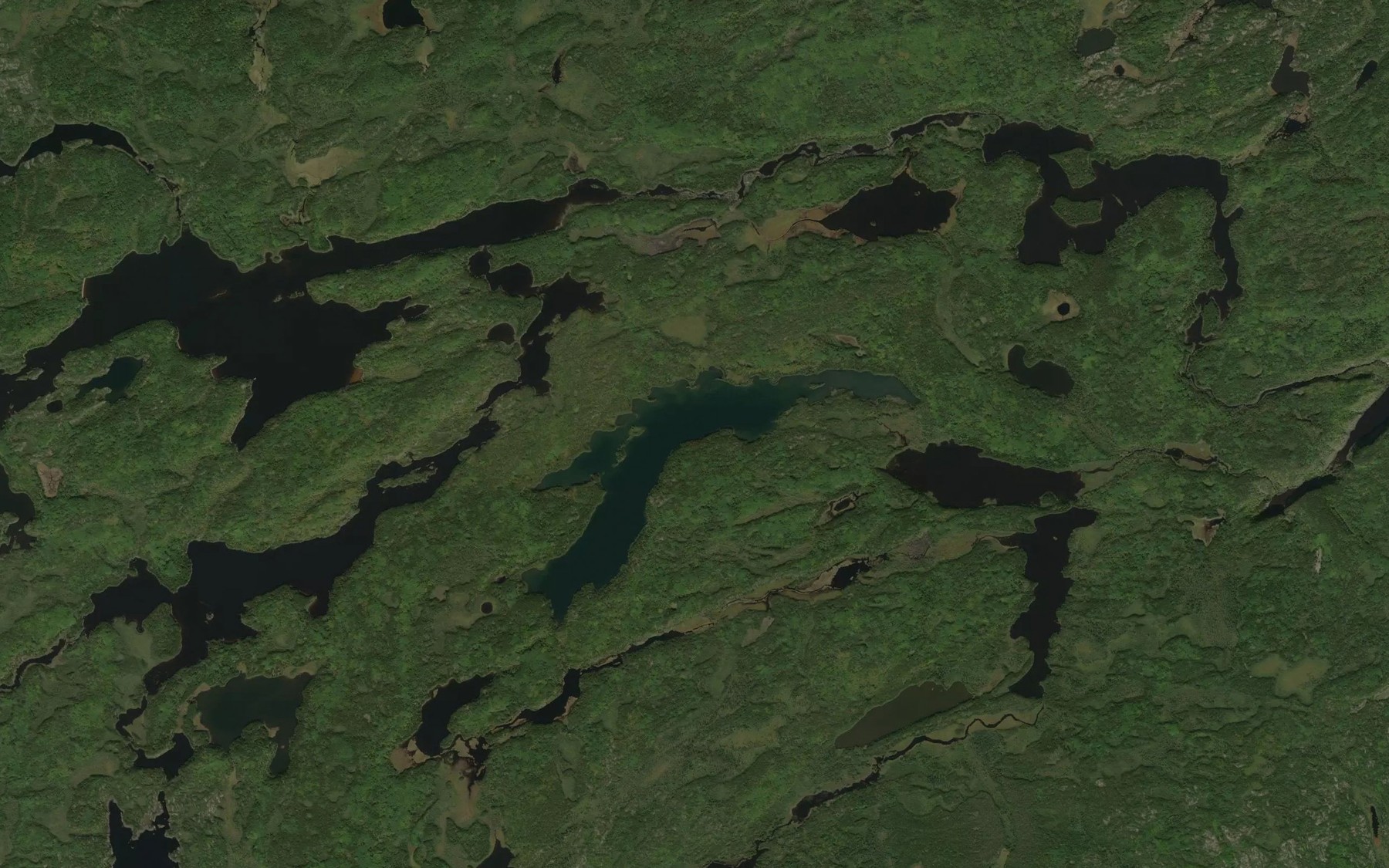 Satellite map of the Silk Lake