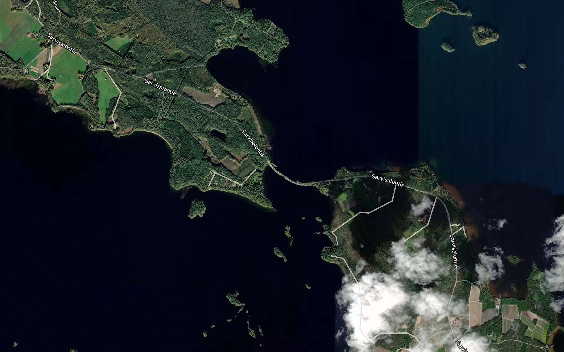 Satellite map of the Piikkeensalmi