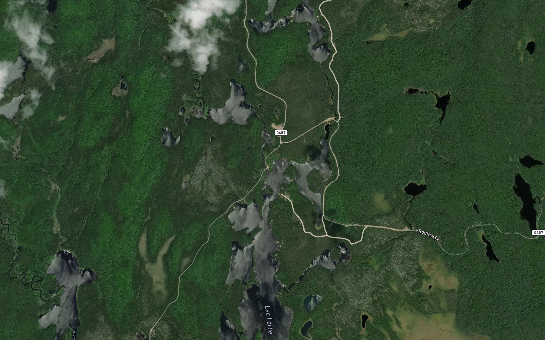 Satellite map of the Riviere Seche