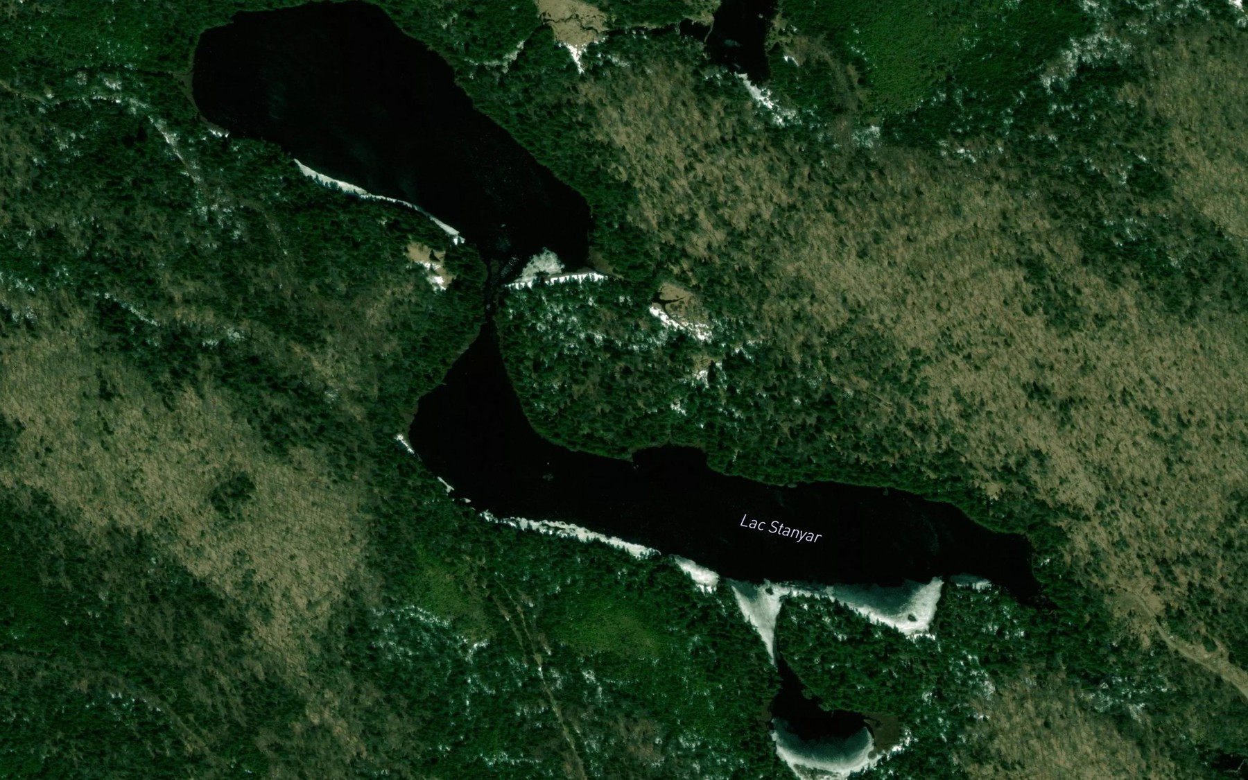 Satellite map of the Lac Stanyar