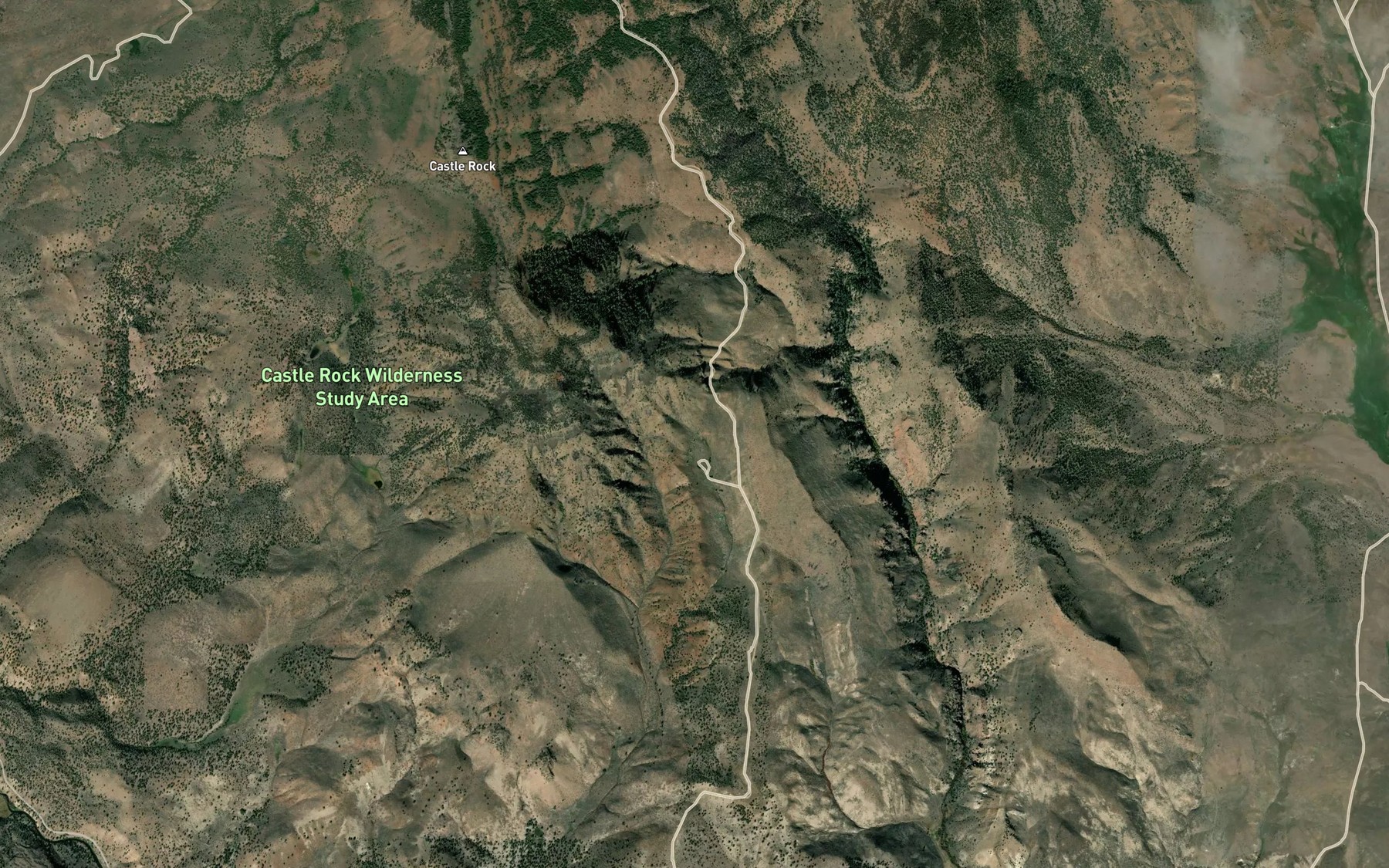 Satellite map of the Hunter Spring