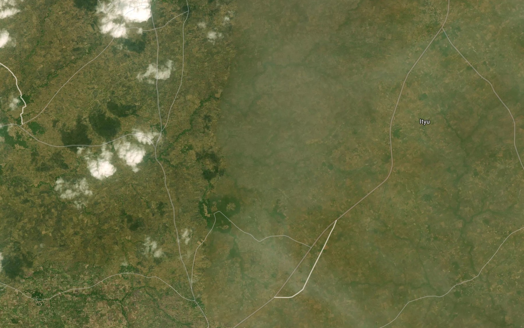 Satellite map of the River Ukungu