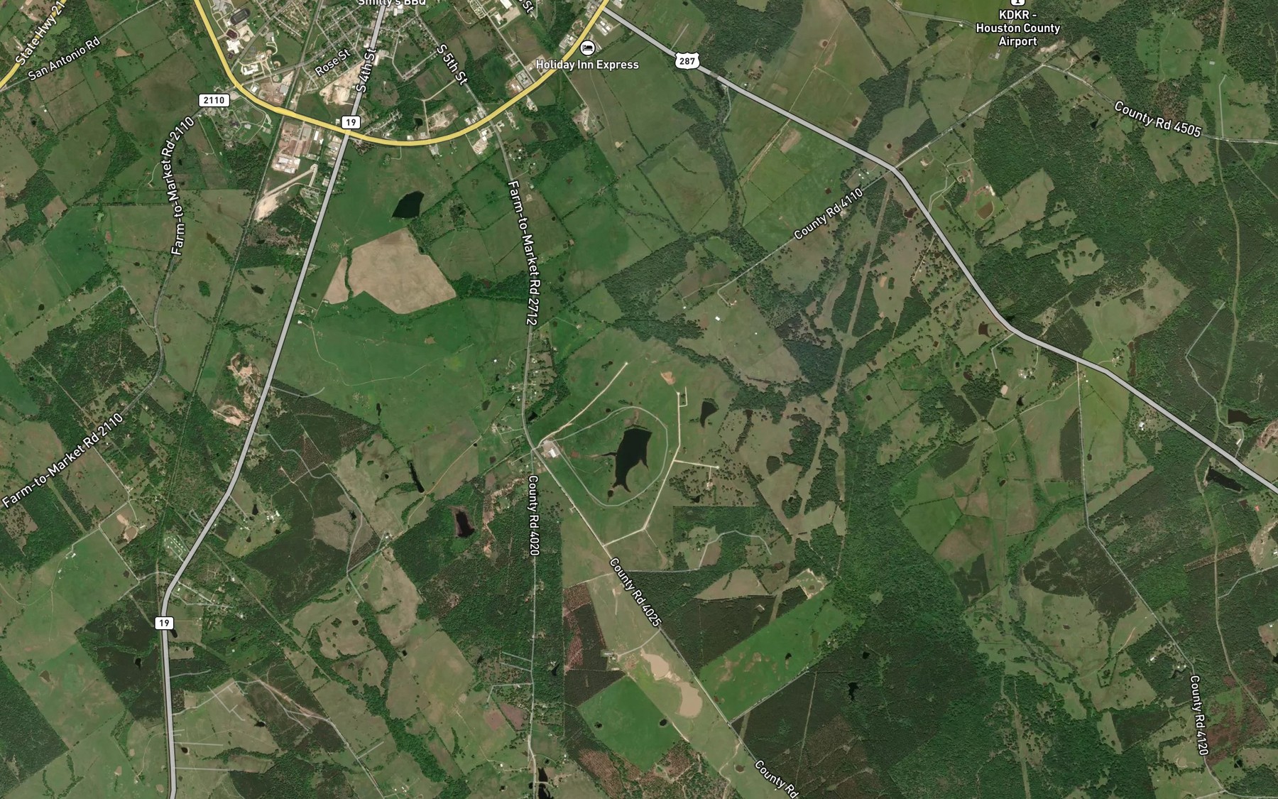 Satellite map of the Northcutt Lake