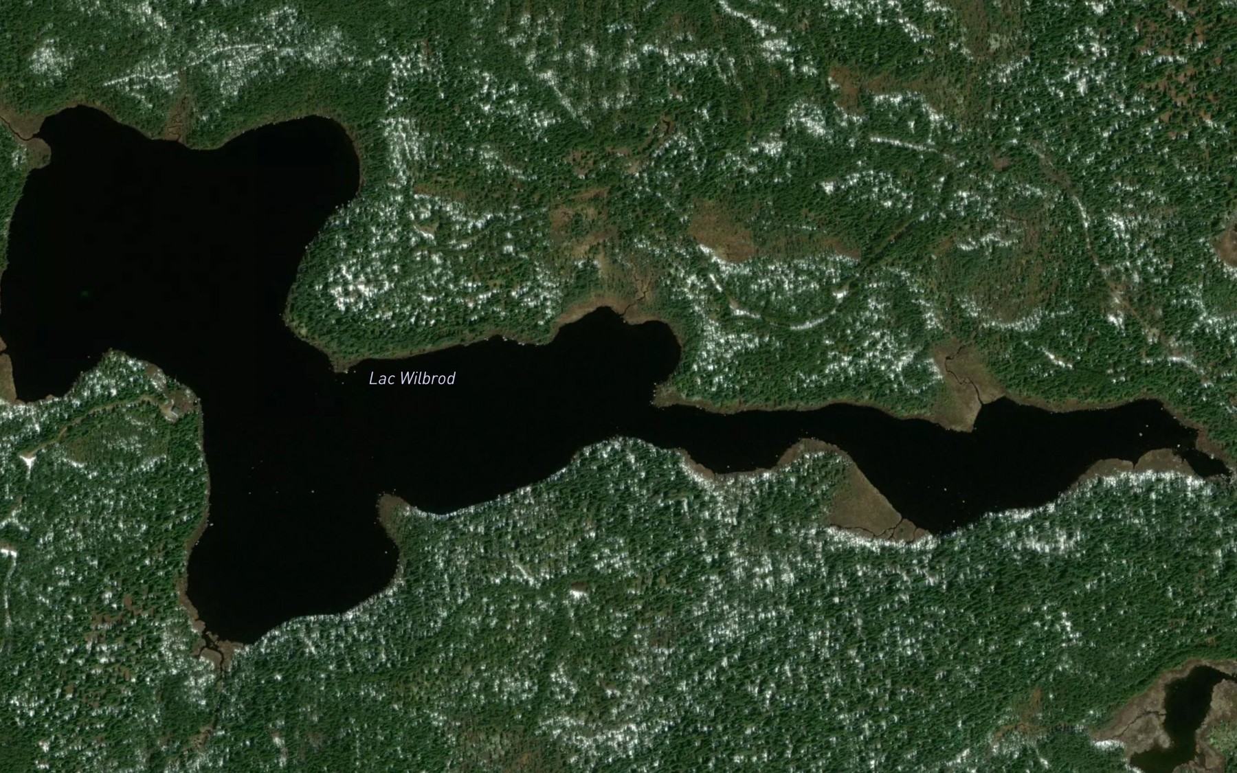 Satellite map of the Lac Wilbrod