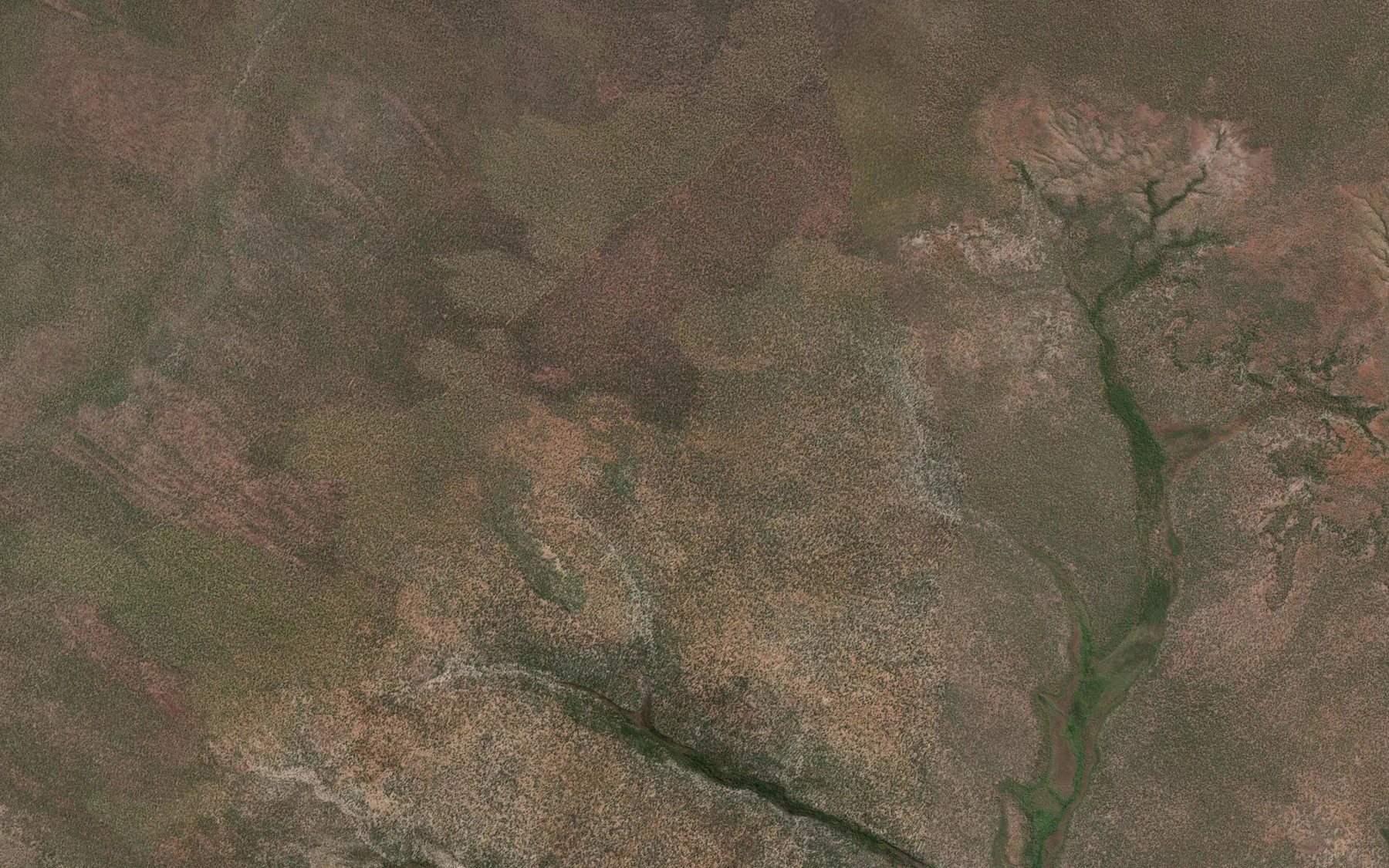 Satellite map of the Keckwick Springs